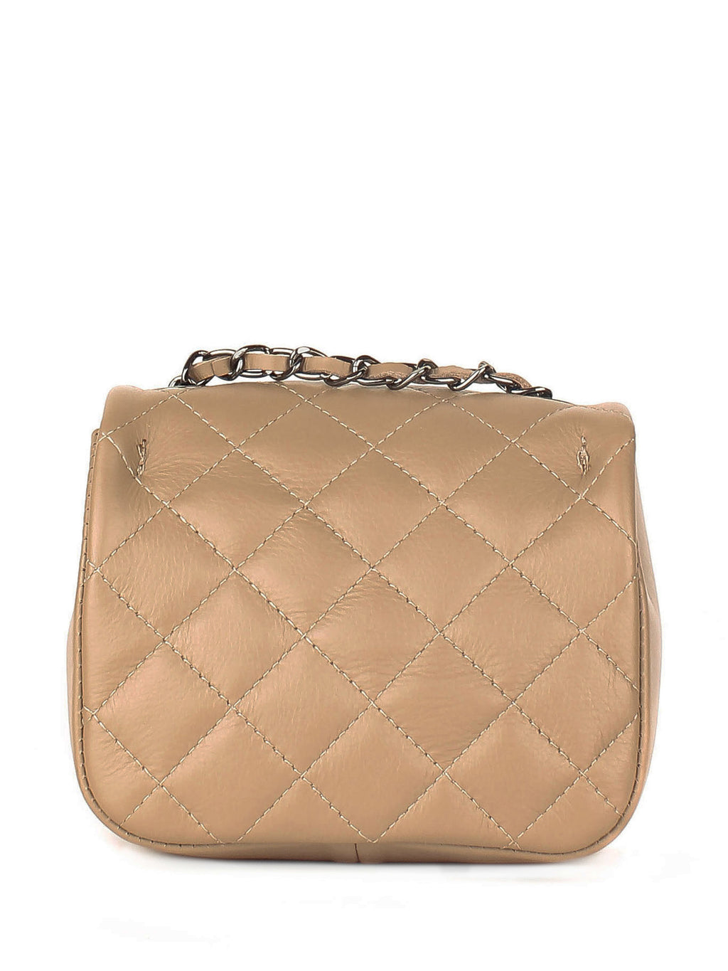 Bandolera de piel italiana Gris, Marrón 5823-104-37