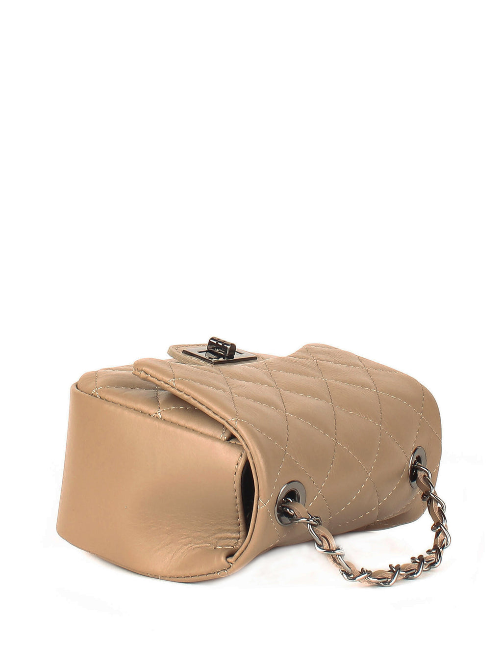 Bandolera de piel italiana Gris, Marrón 5823-104-37