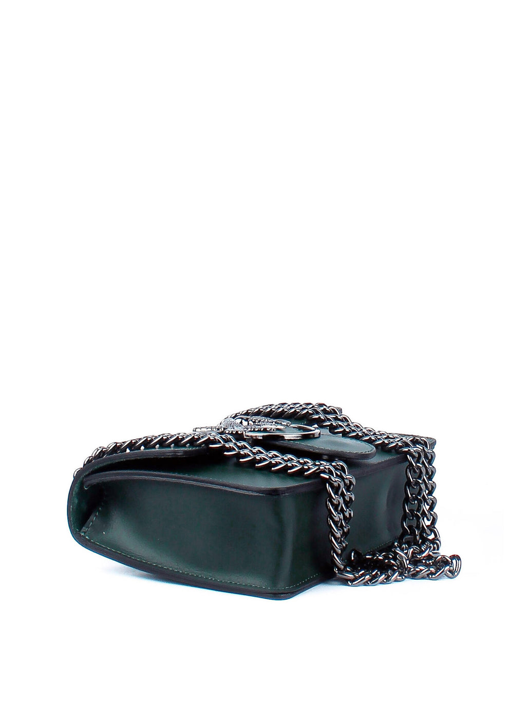 Bolso de mano de piel italiana Presto Verde