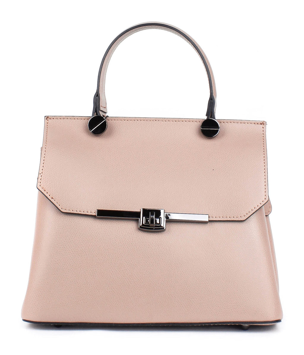 Bolso de mano de piel italiana ALTO Beige
