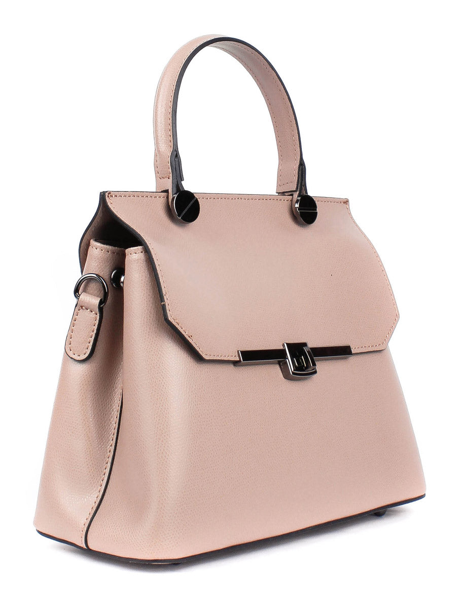 Bolso de mano de piel italiana ALTO Beige