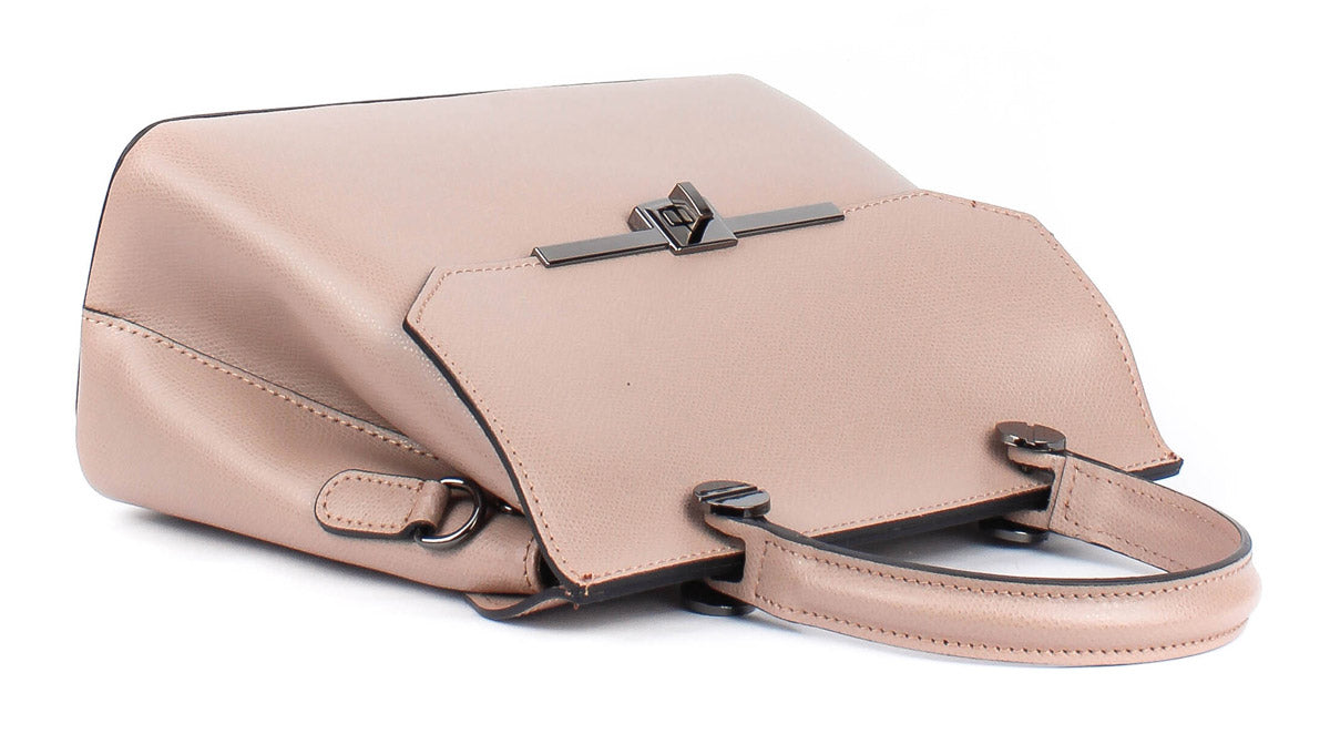 Bolso de mano de piel italiana ALTO Beige