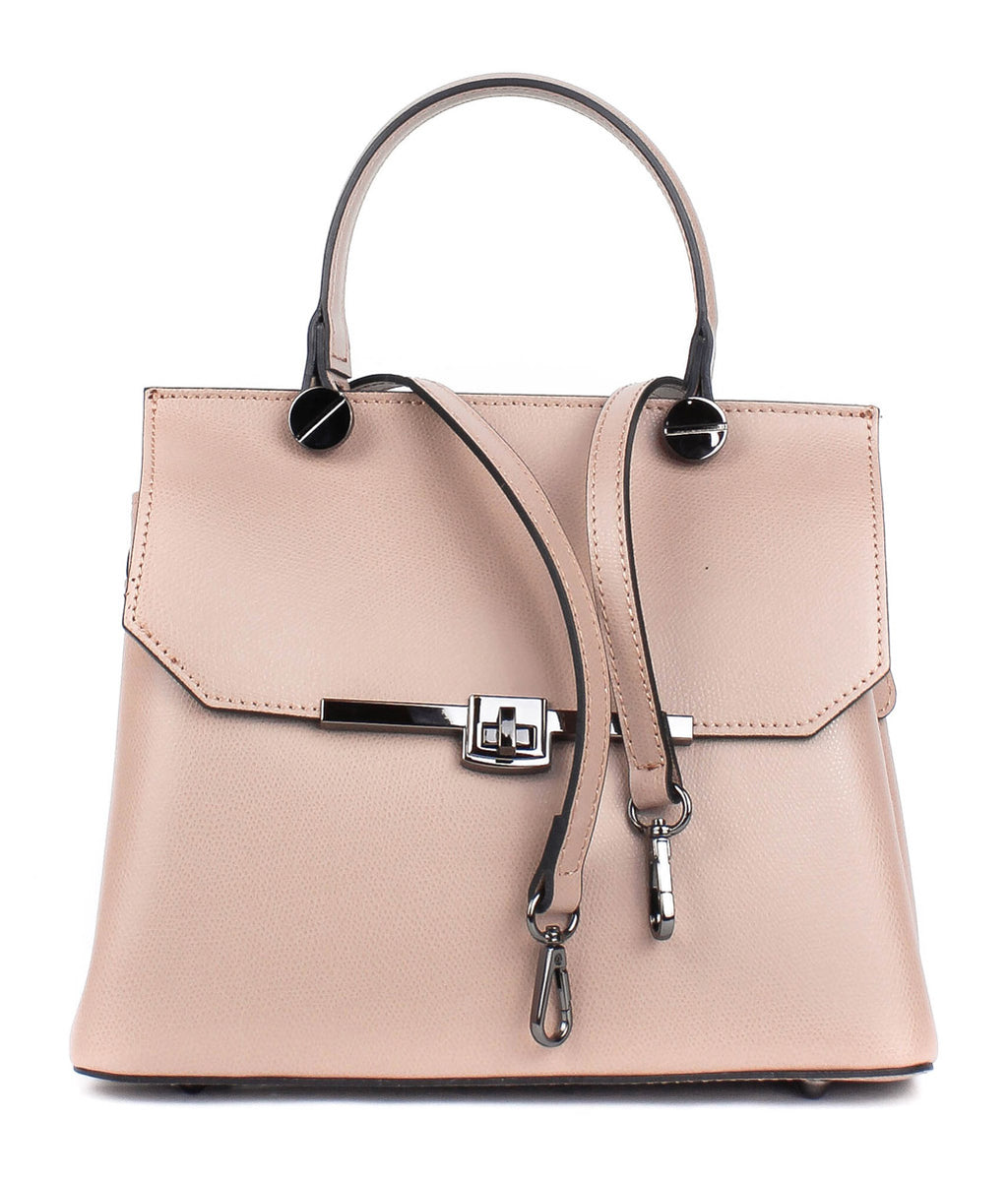 Bolso de mano de piel italiana ALTO Beige