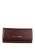 Cartera de piel italiana Burgoña 1101-243