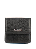 Cartera de piel italiana Negro 1106-45