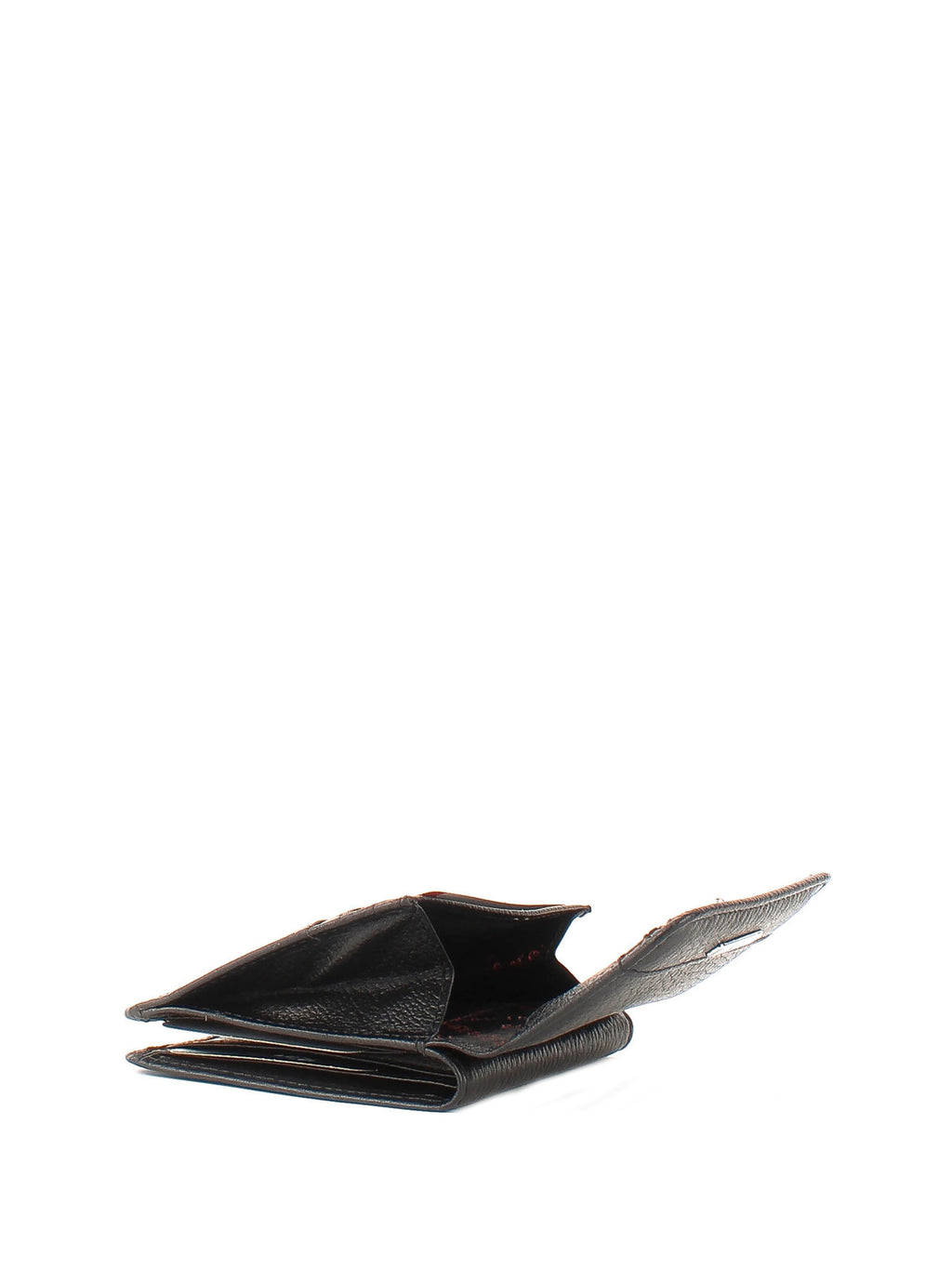 Cartera de piel italiana Negro 1106-45