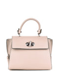 Bolso de mano de piel italiana Beige 5863-11-32