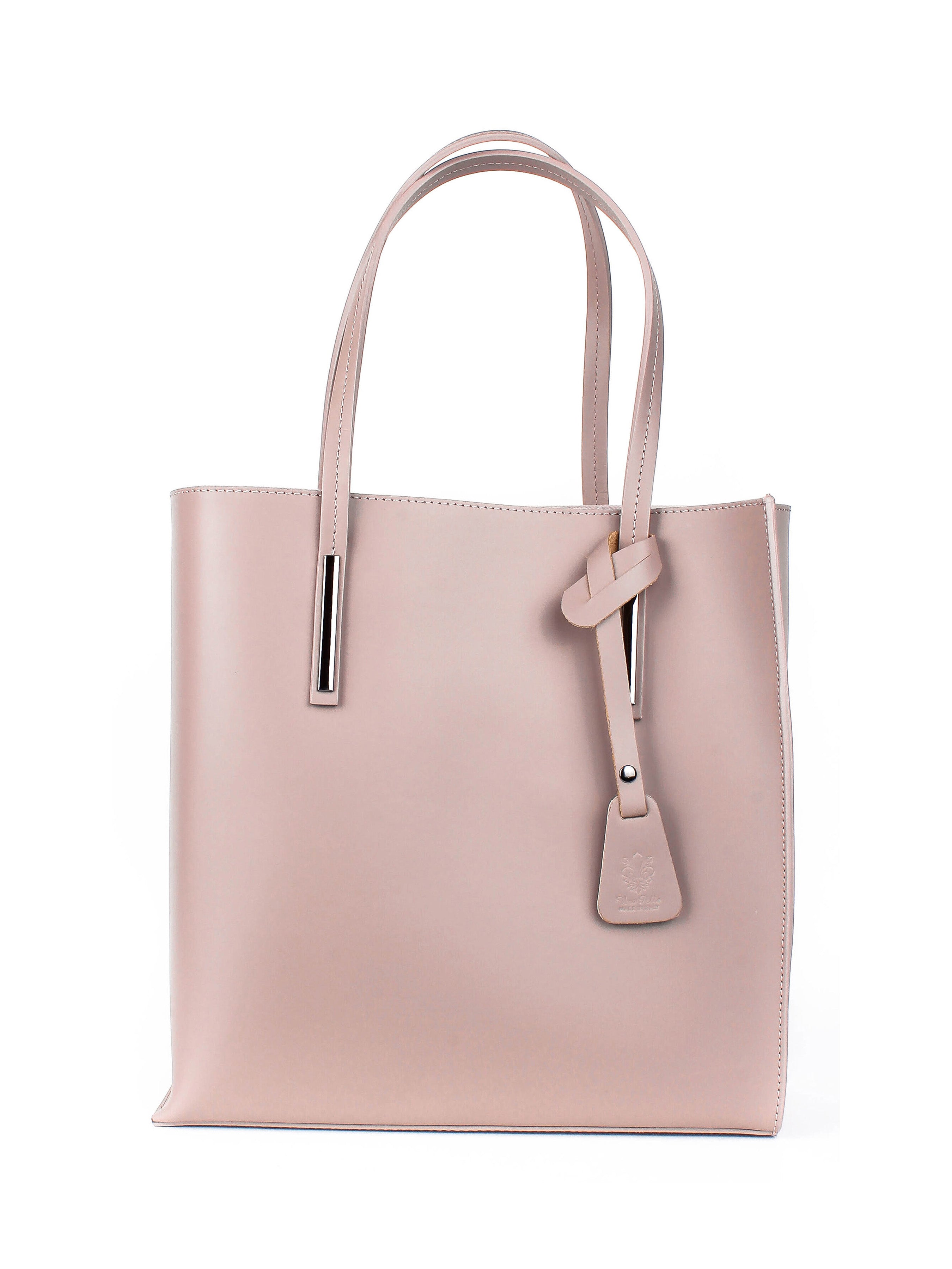 Shopper de piel italiana MARCIALE Rosa