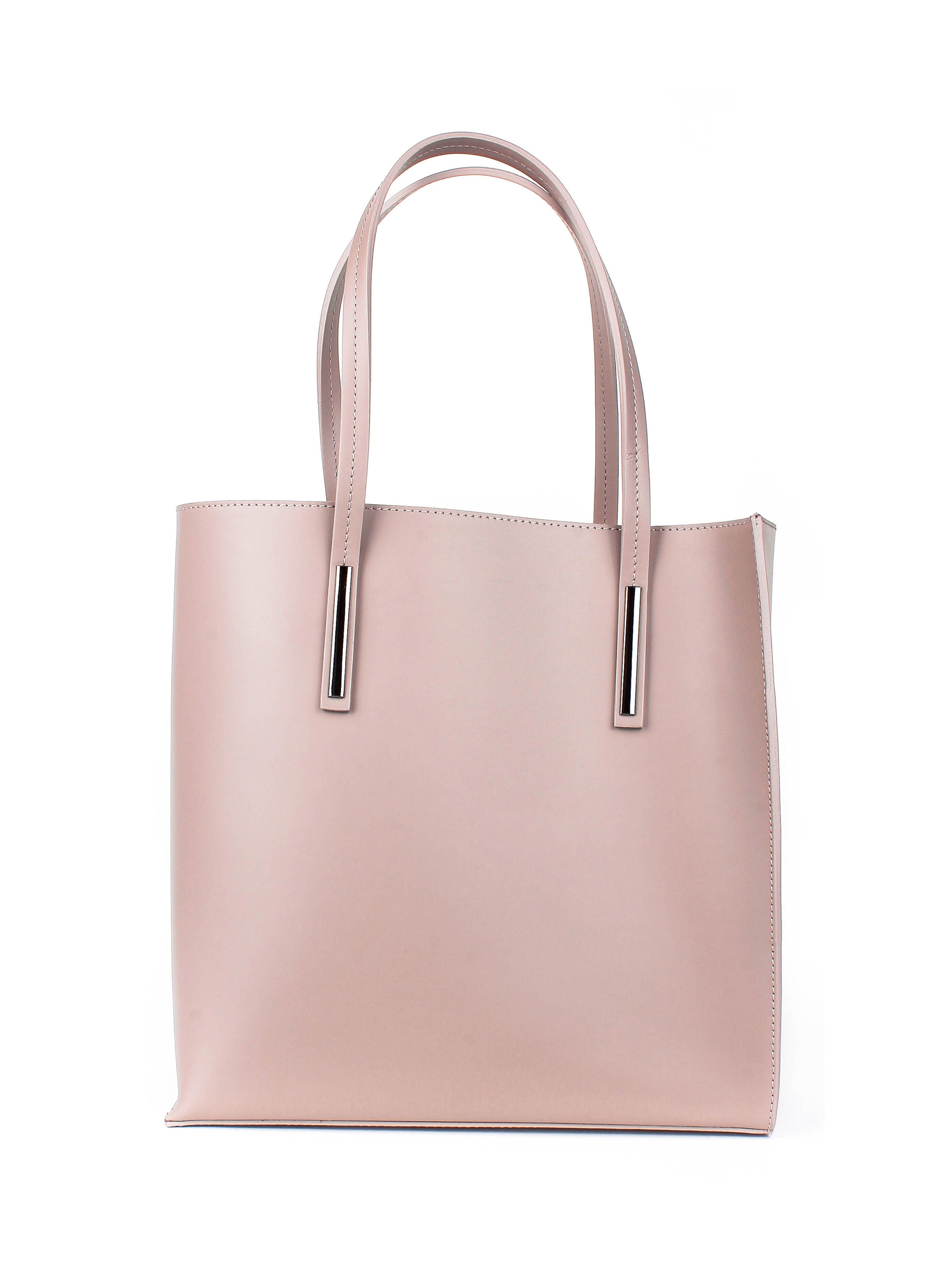 Shopper de piel italiana MARCIALE Rosa