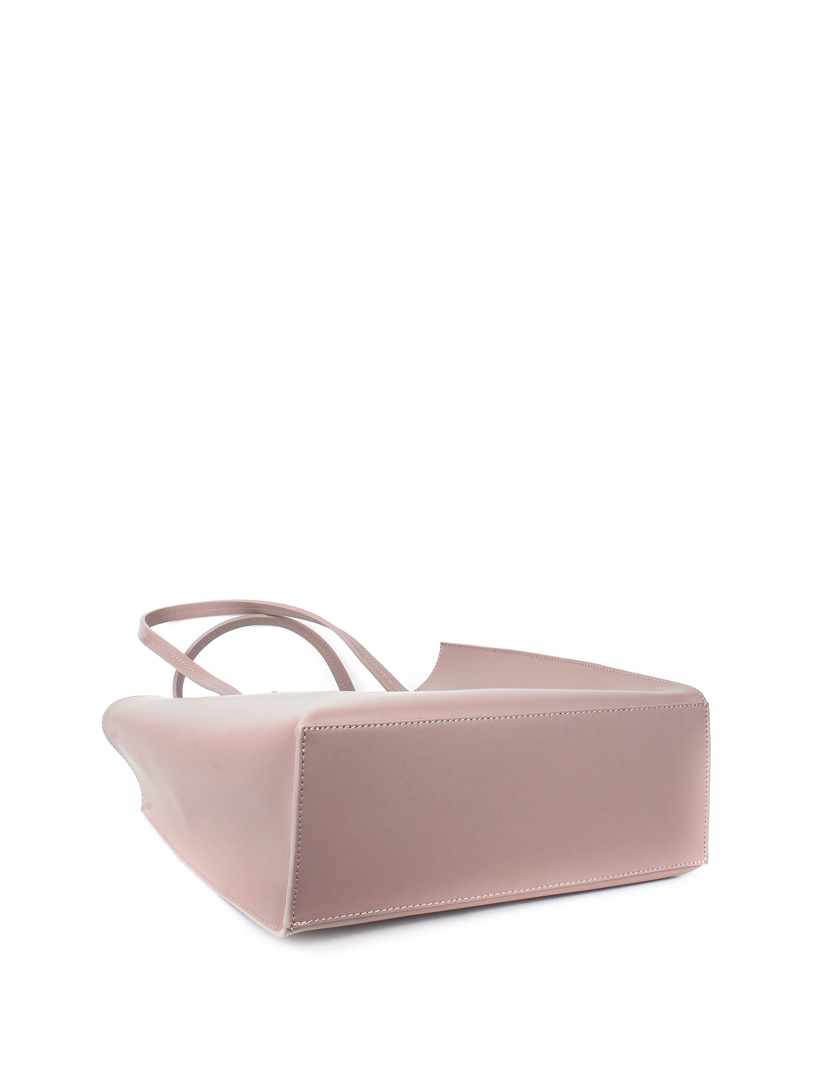 Shopper de piel italiana MARCIALE Rosa