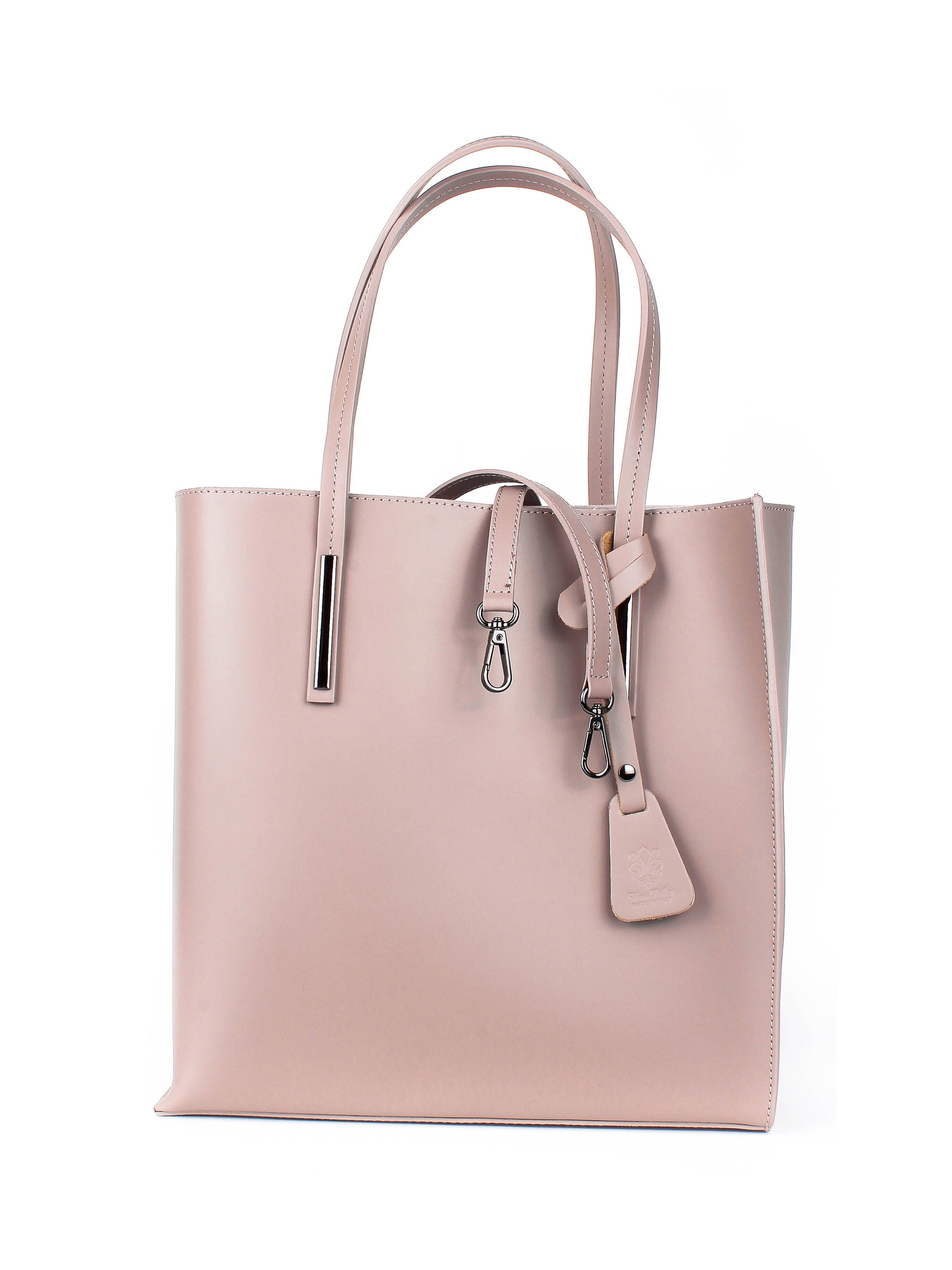 Shopper de piel italiana MARCIALE Rosa