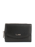 Cartera de piel italiana Negro 1192-45