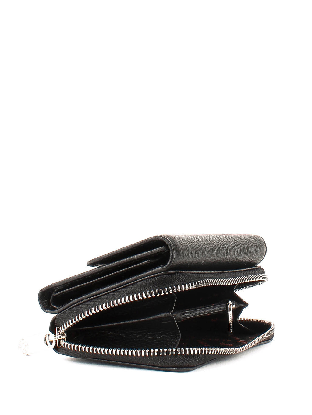 Cartera de piel italiana Negro 1192-45