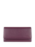 Cartera de piel italiana Morado 900-413
