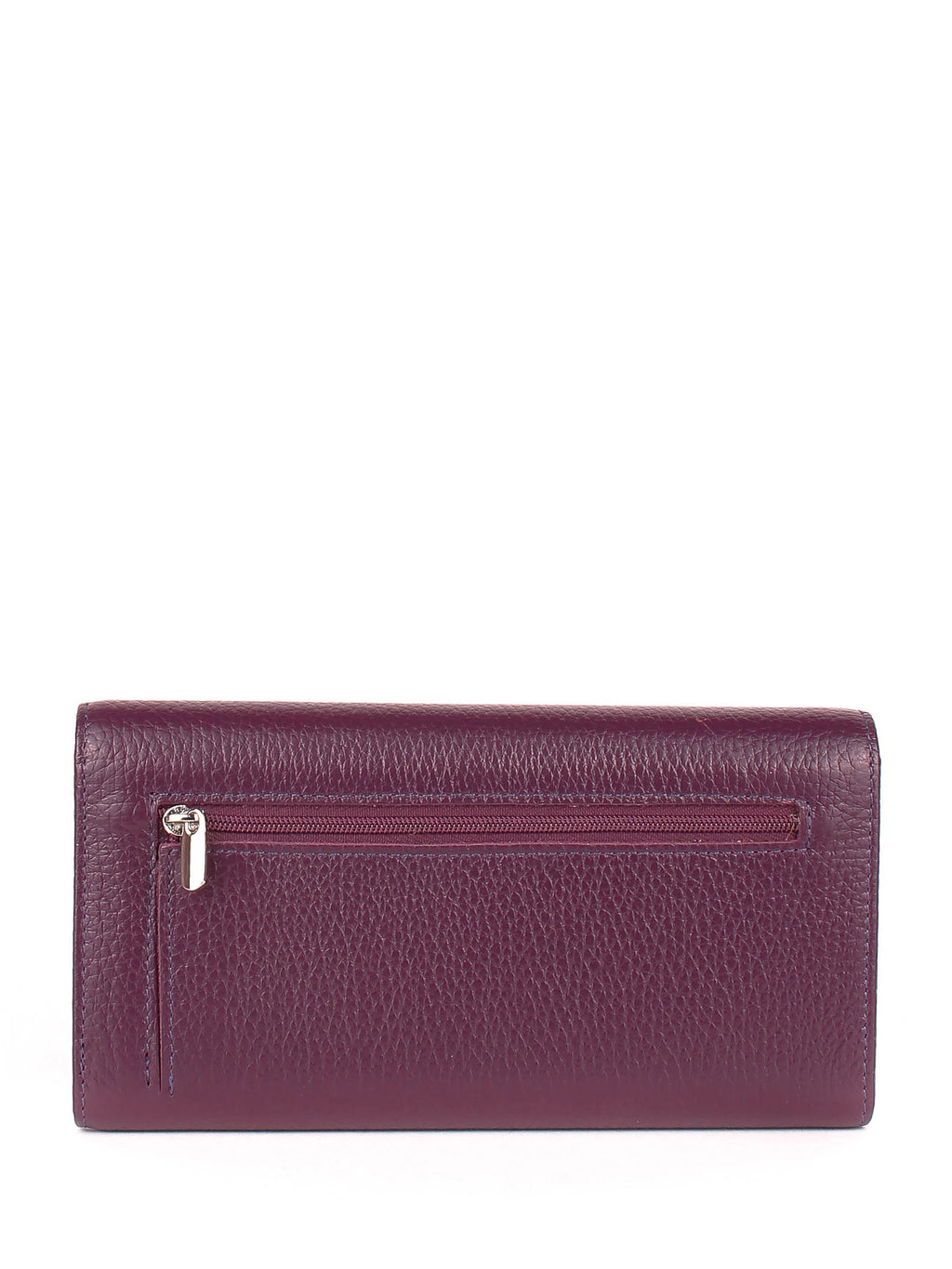 Cartera de piel italiana Morado 900-413