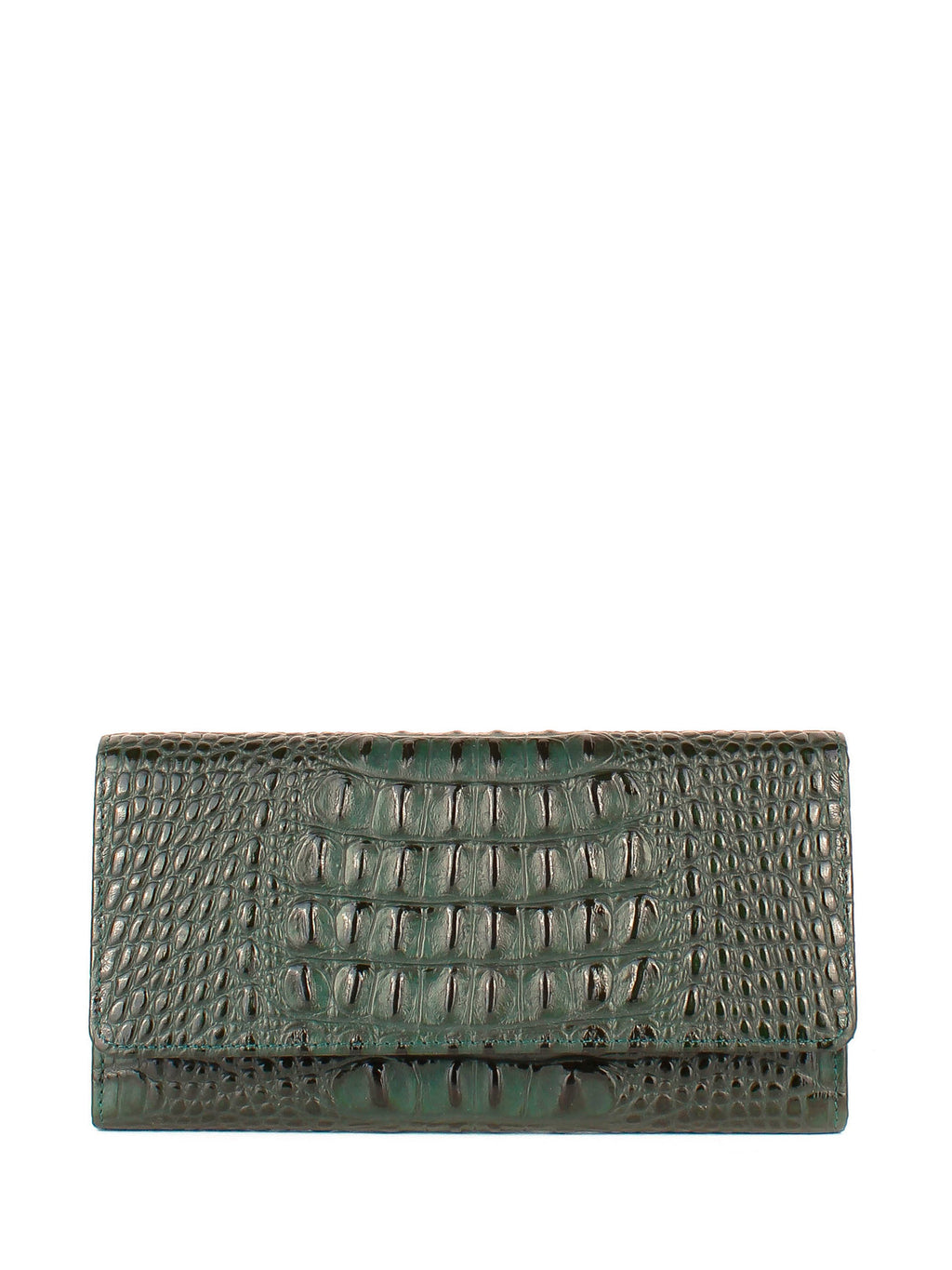 Cartera de piel italiana Verde 900-908