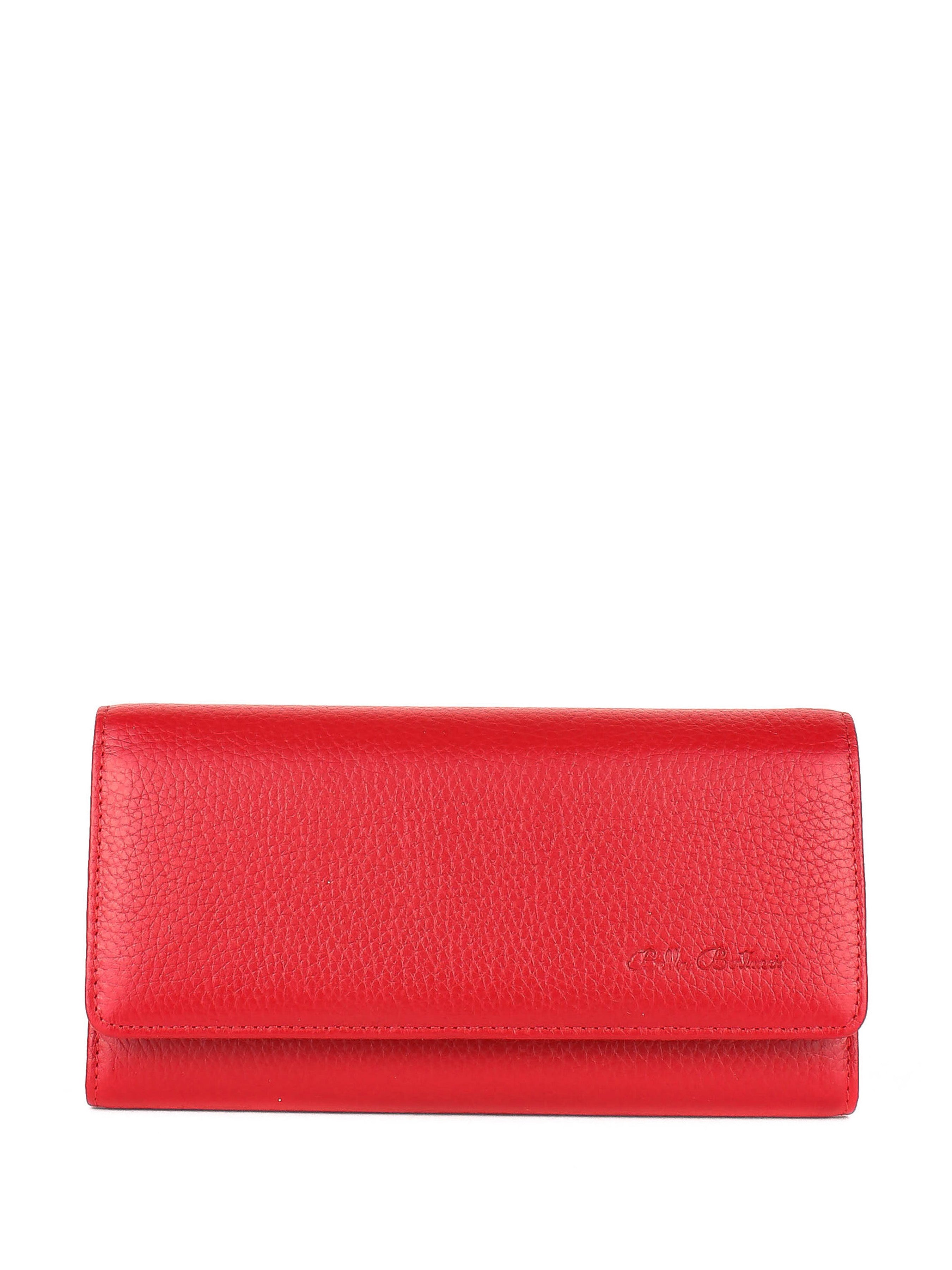 Cartera de piel italiana Rojo 900-4