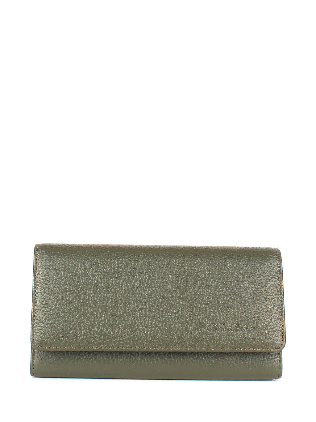 Cartera de piel italiana Verde 900-774