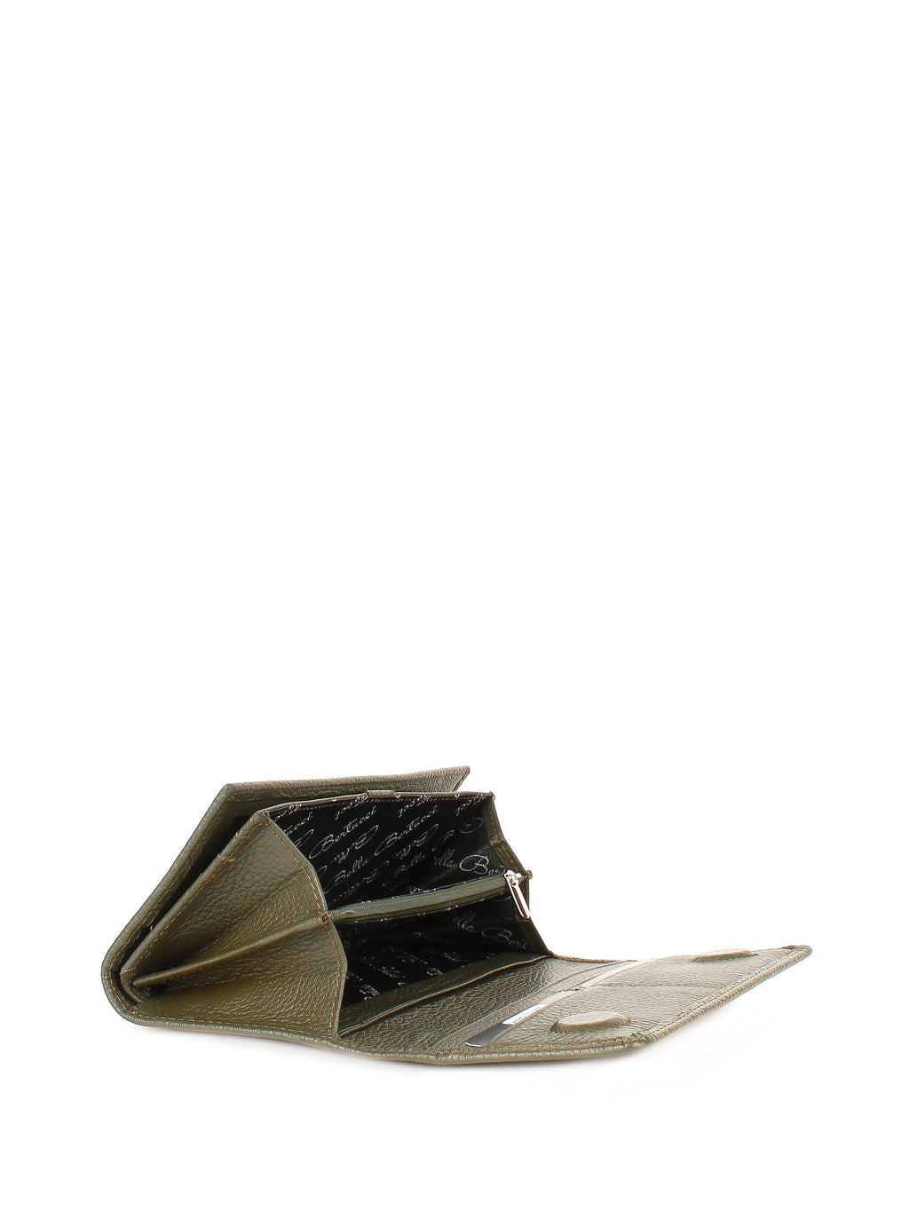 Cartera de piel italiana Verde 900-774