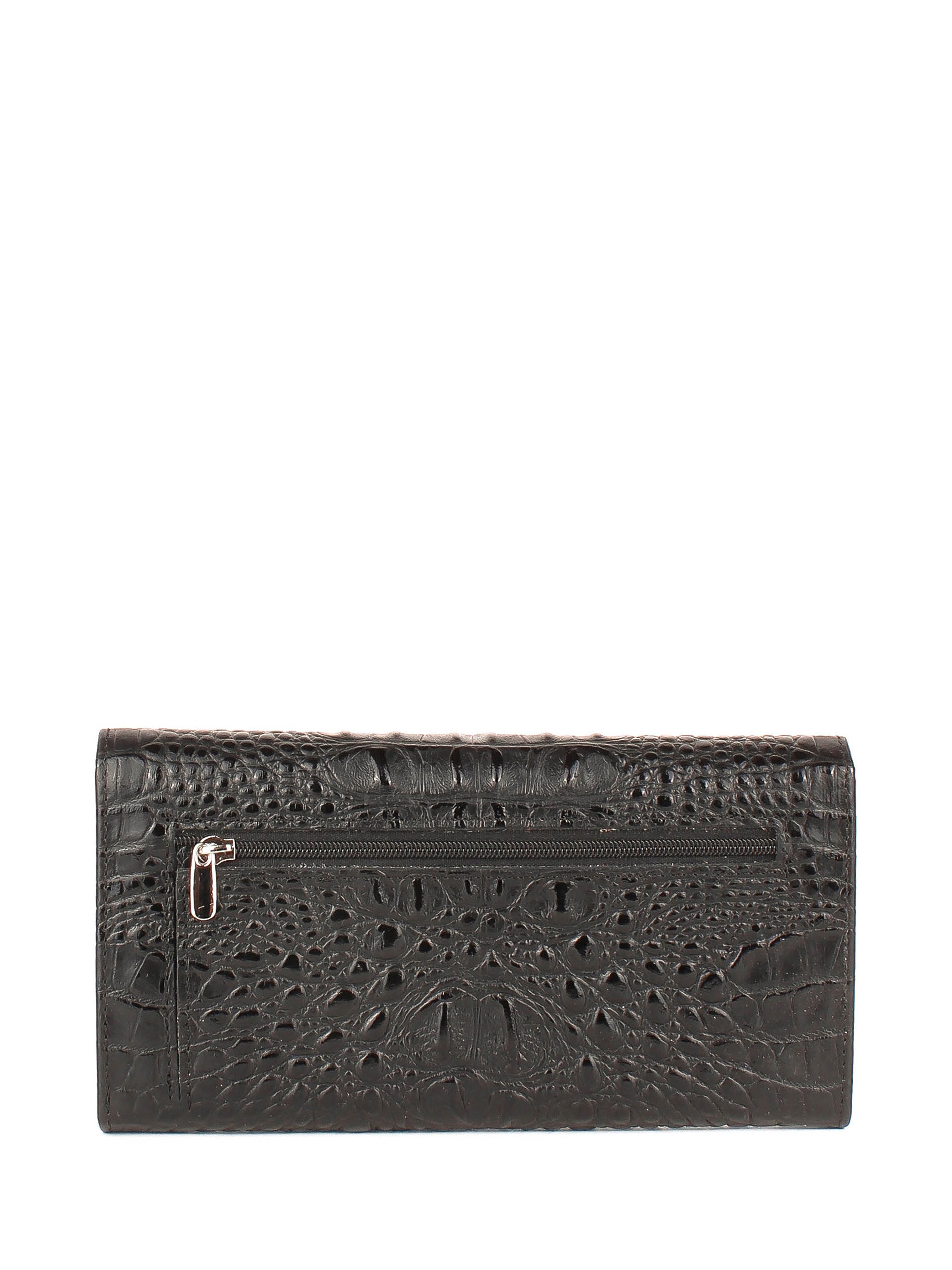 Cartera de piel italiana Negro 900-884