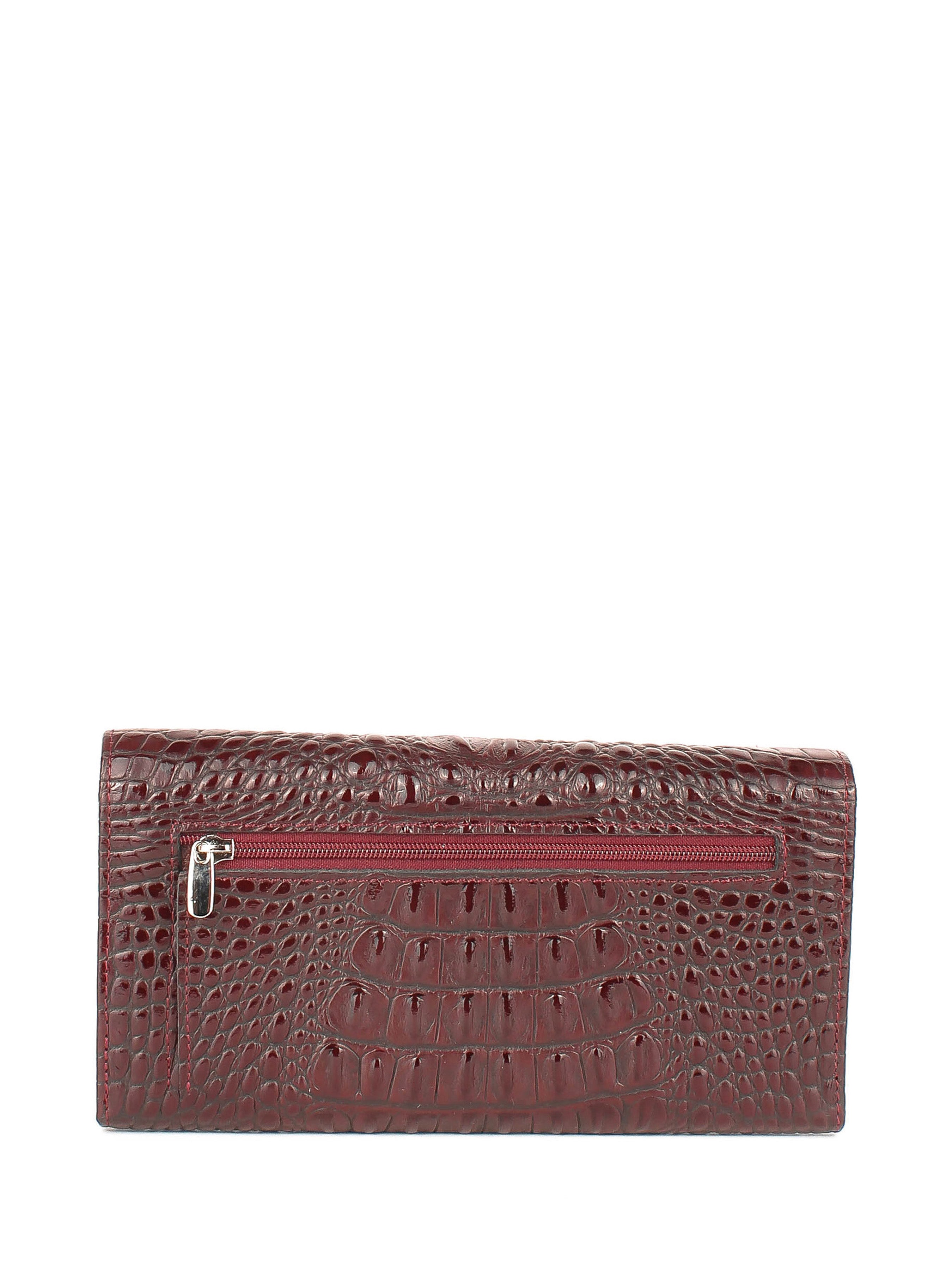 Cartera de piel italiana Burgoña 900-909