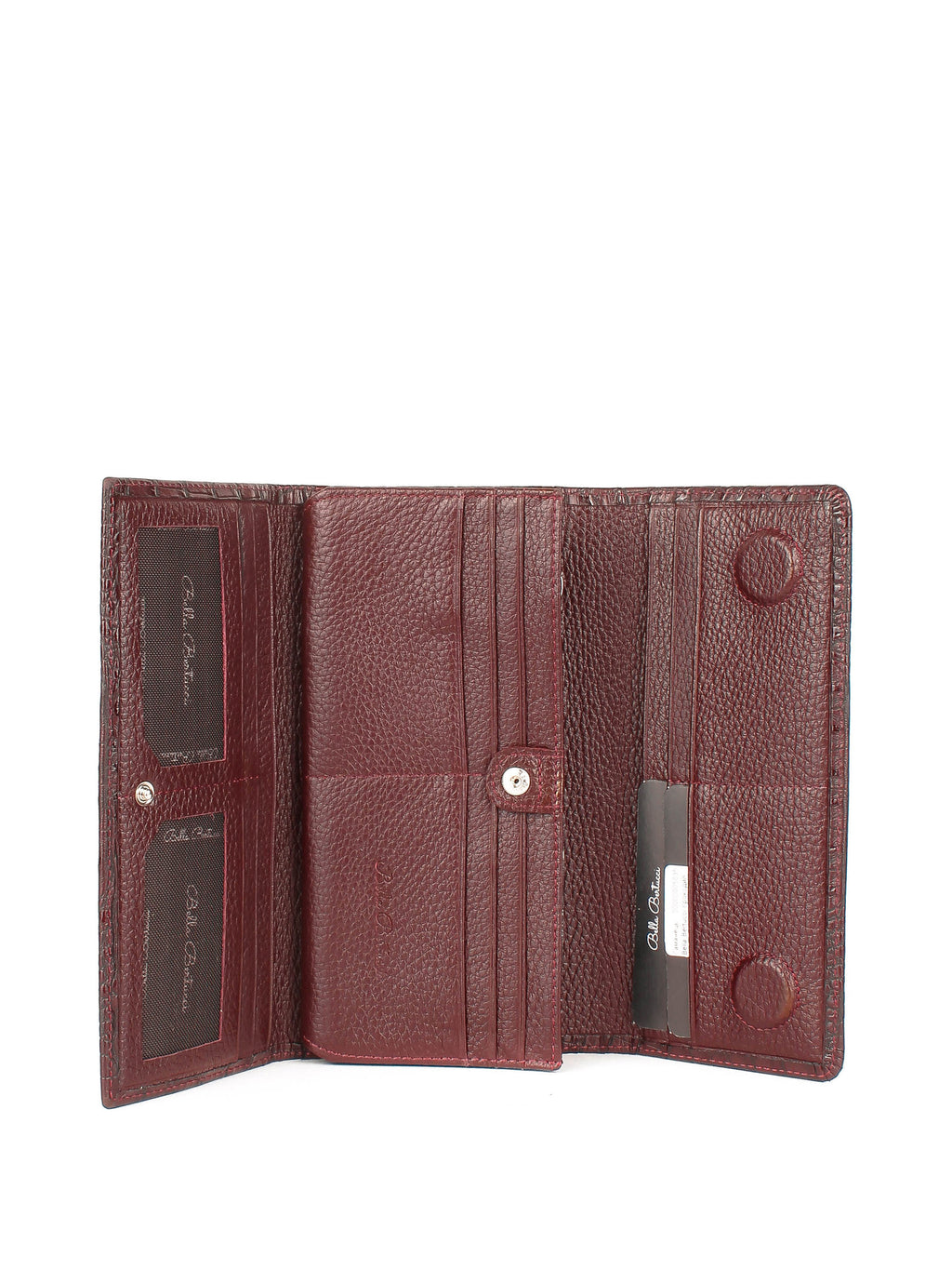 Cartera de piel italiana Burgoña 900-909