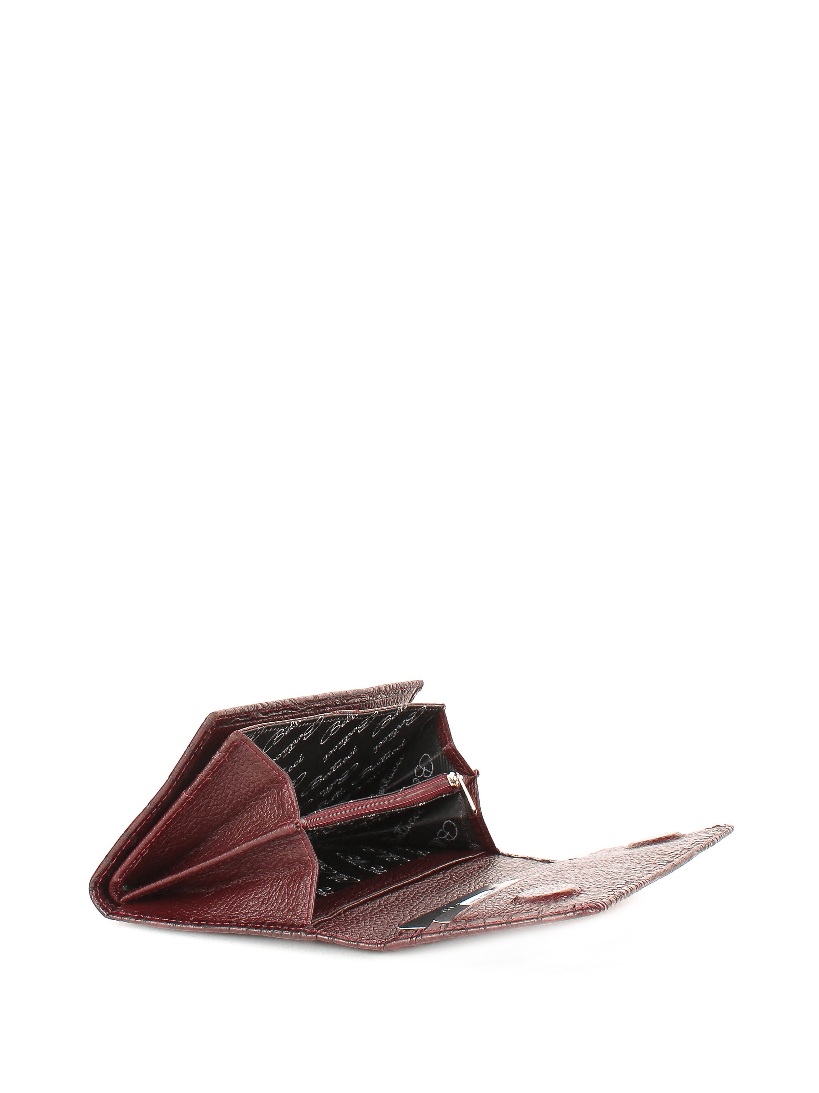 Cartera de piel italiana Burgoña 900-909