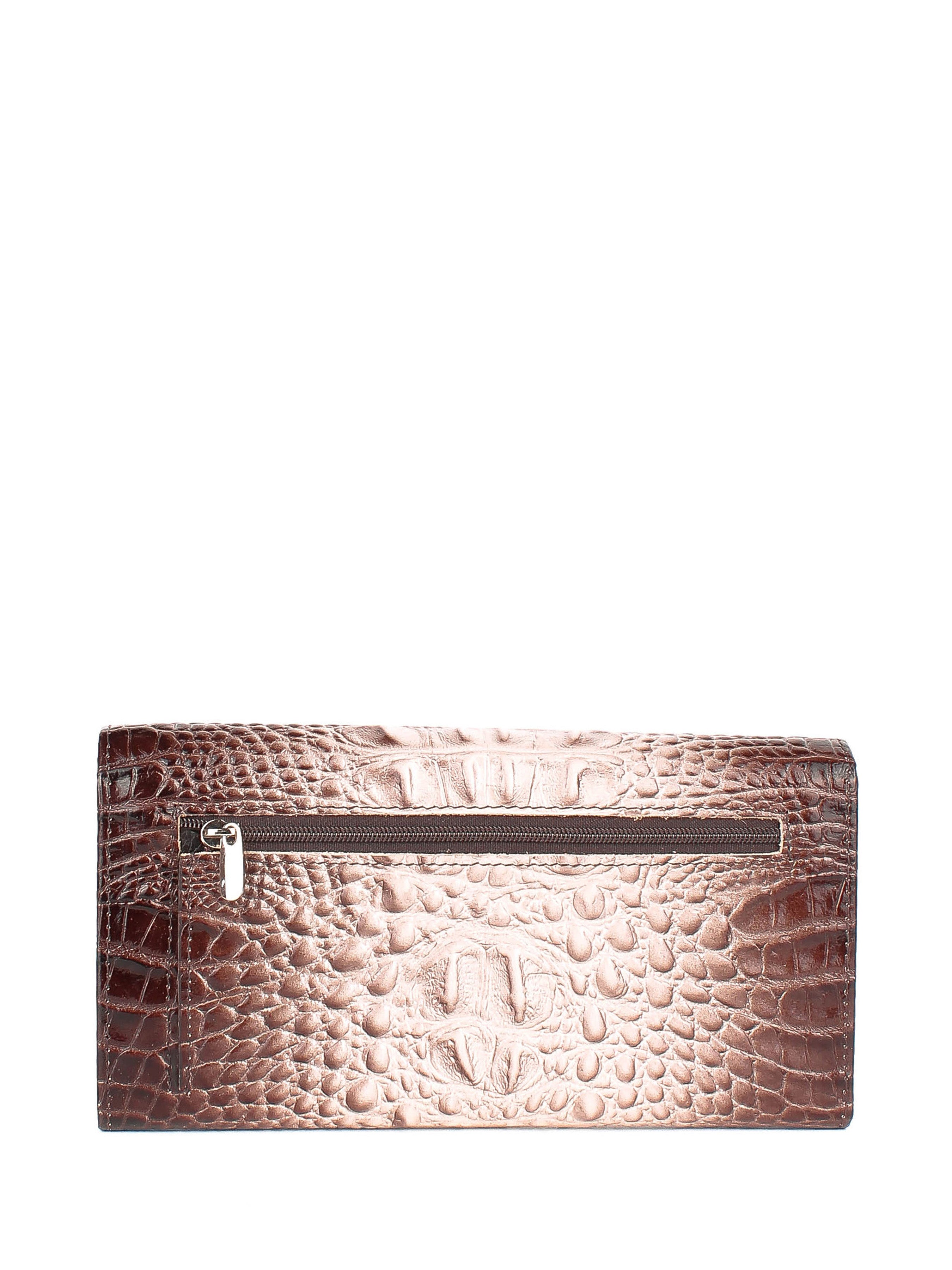 Cartera de piel italiana Gris, Marrón 900-830