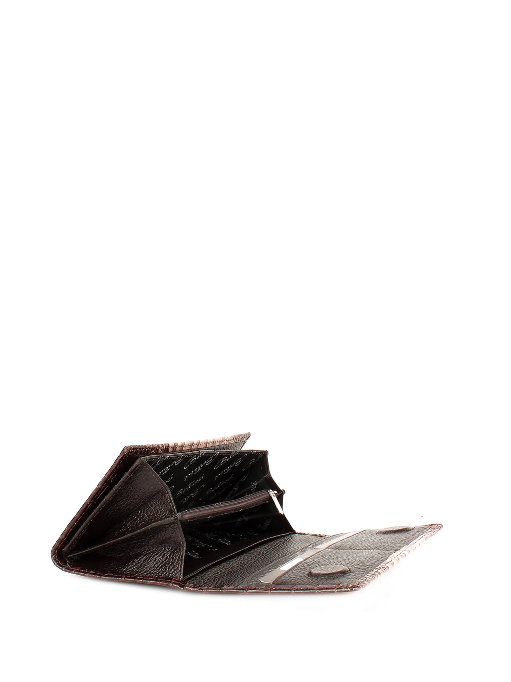 Cartera de piel italiana Gris, Marrón 900-830