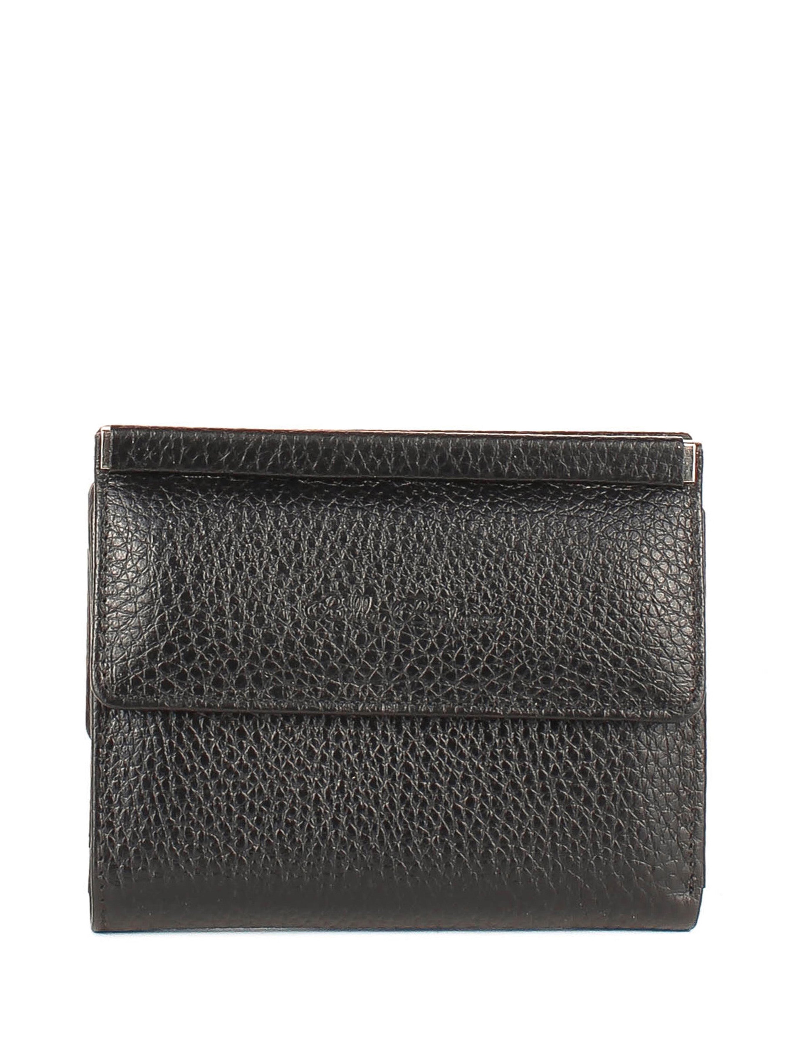 Bandolera de piel italiana Negro 105-01