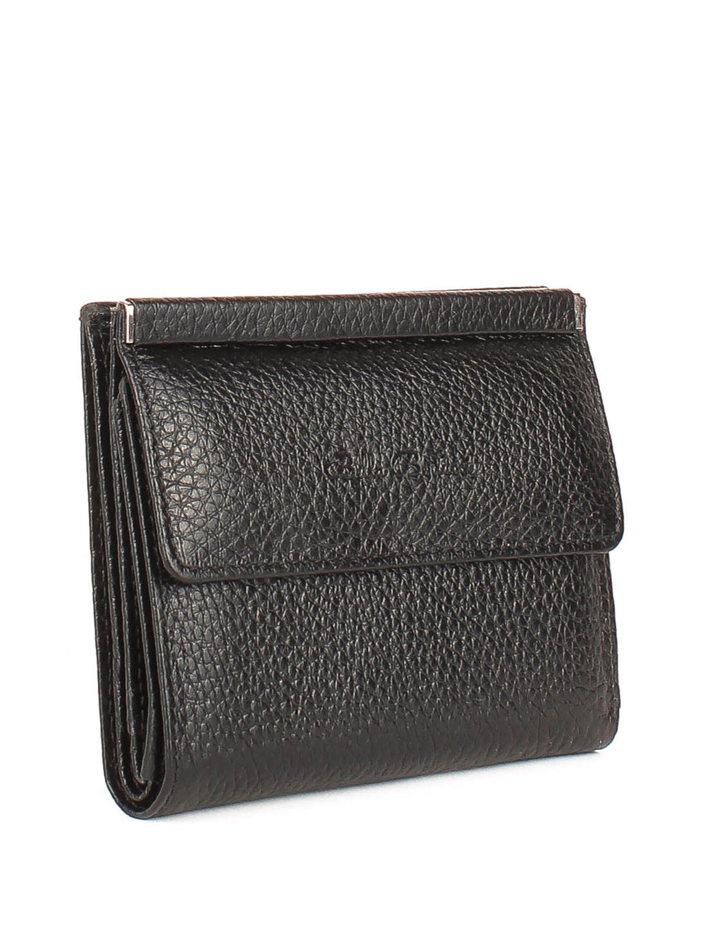 Bandolera de piel italiana Negro 105-01