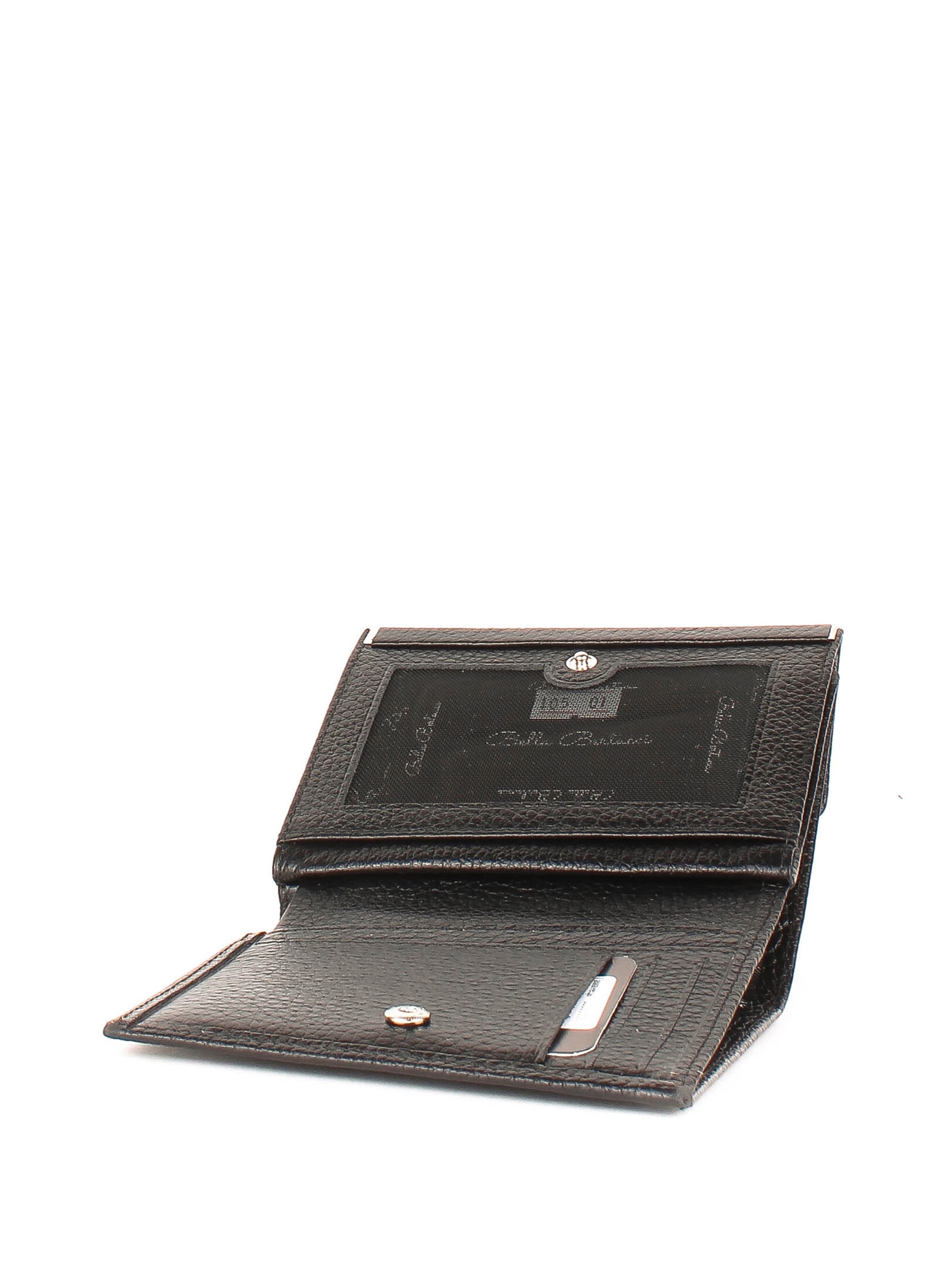 Bandolera de piel italiana Negro 105-01