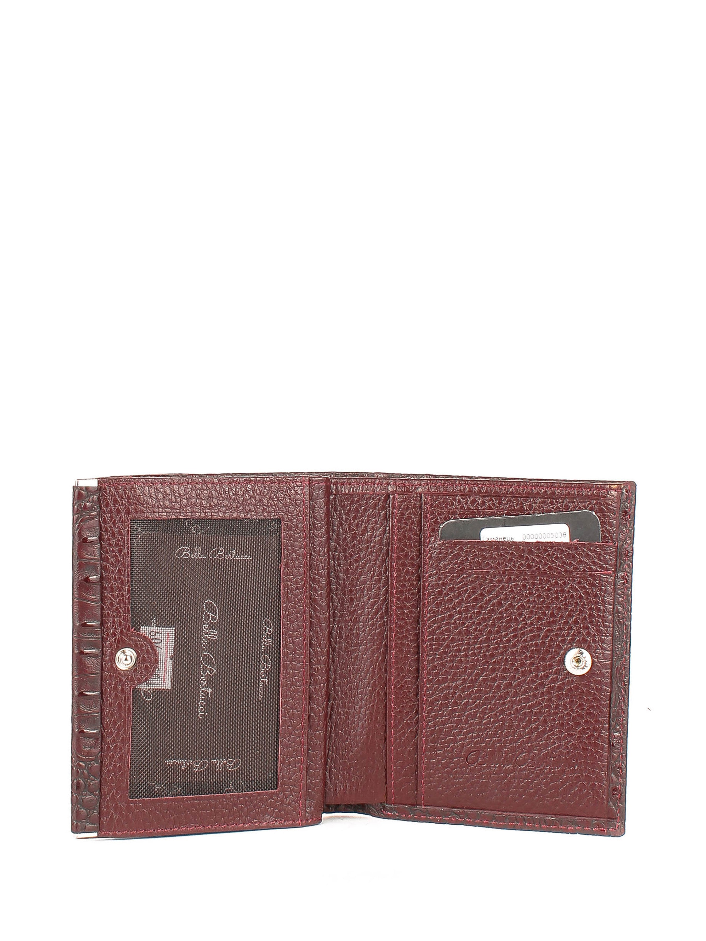 Bandolera de piel italiana Burgoña 105-909