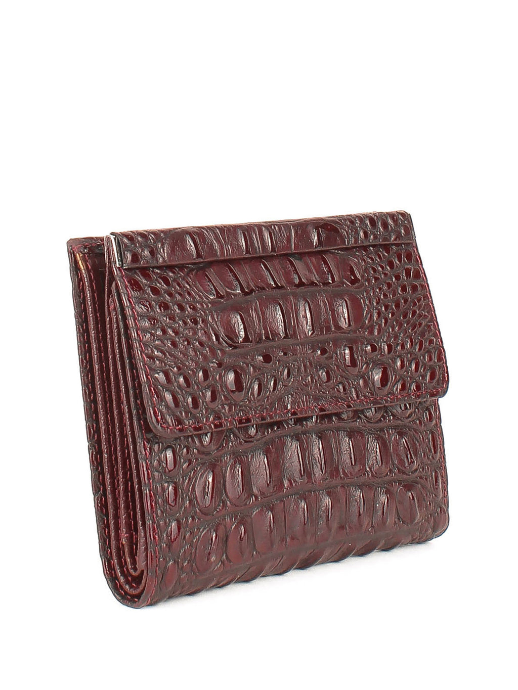 Bandolera de piel italiana Burgoña 105-909