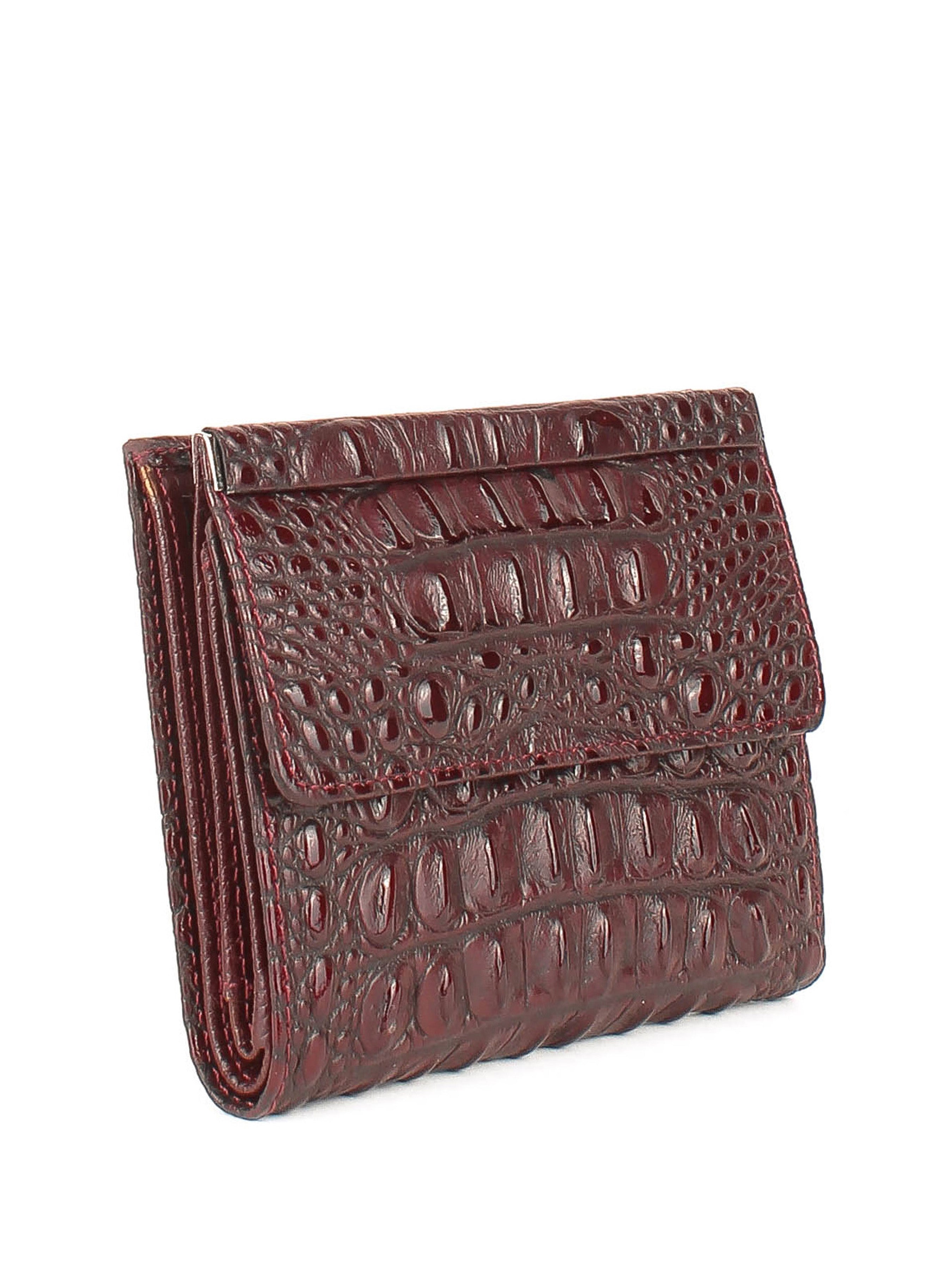 Bandolera de piel italiana Burgoña 105-909