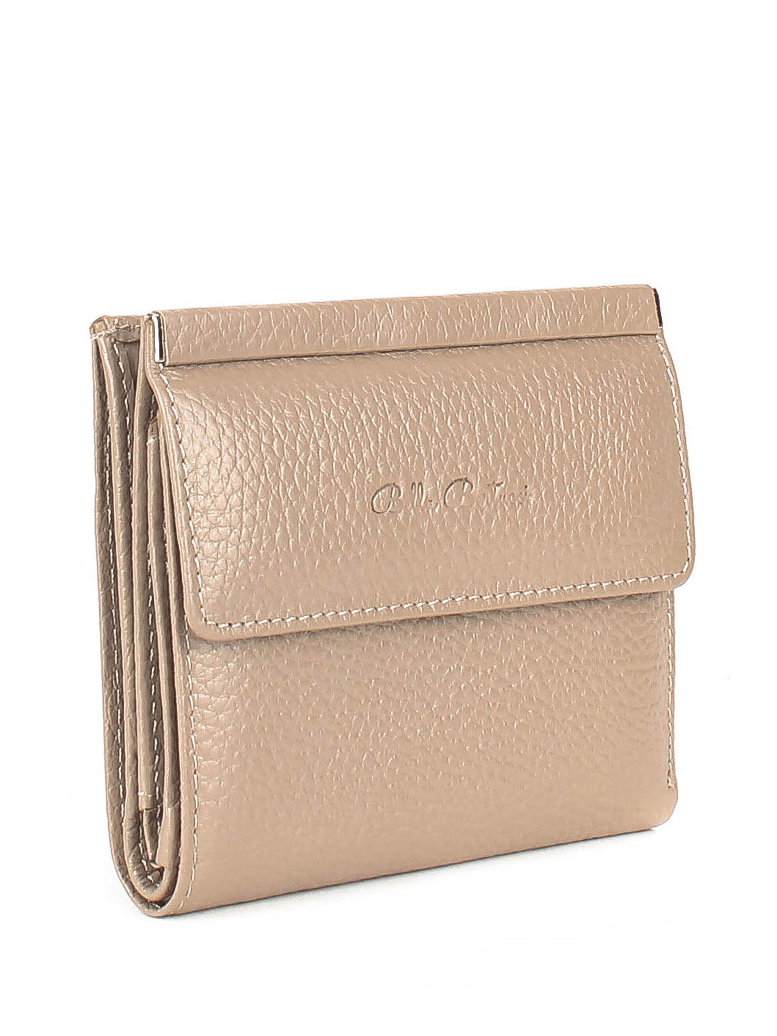 Bandolera de piel italiana Gris 105-283