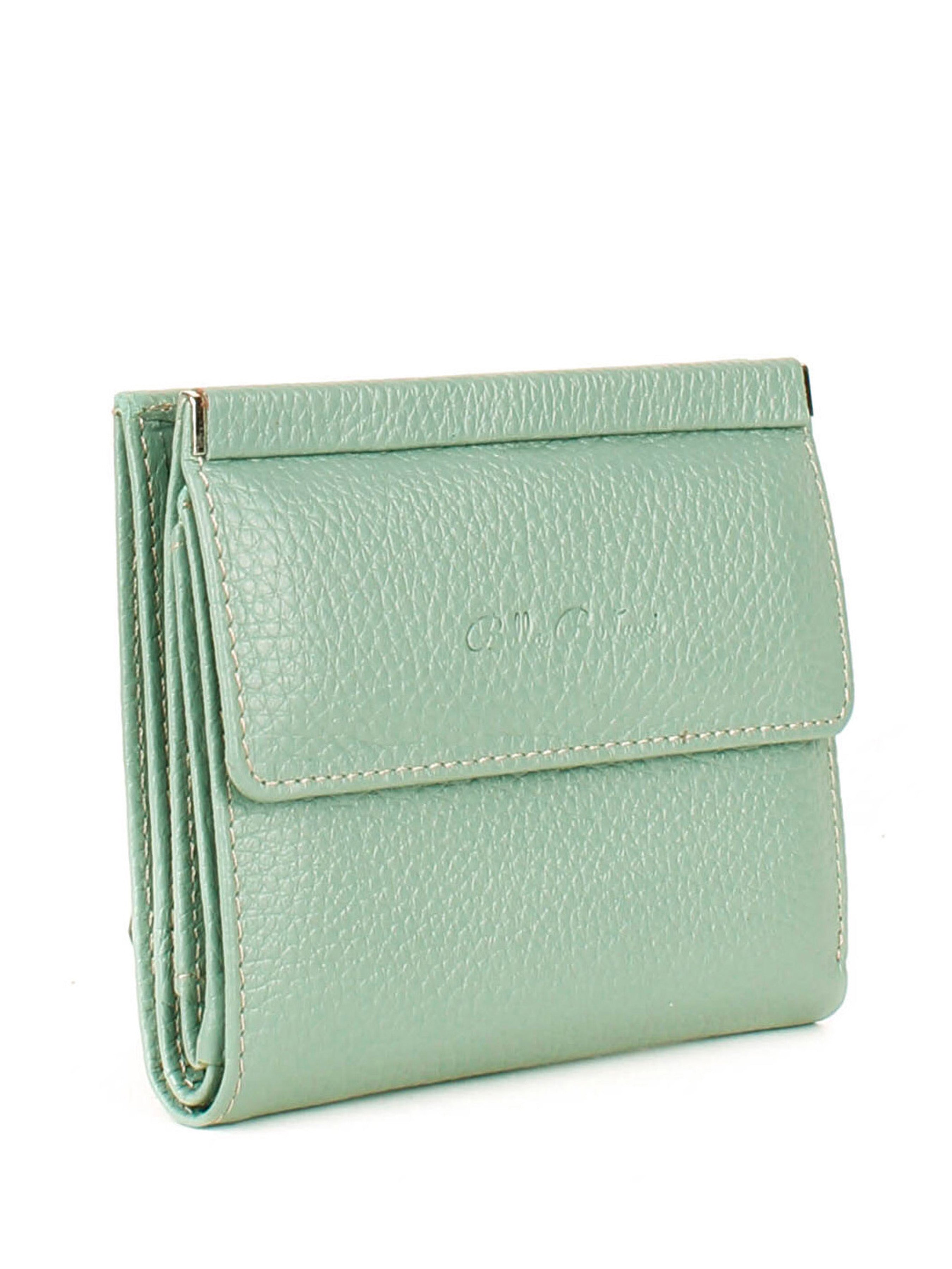 Bandolera de piel italiana Verde 105-752