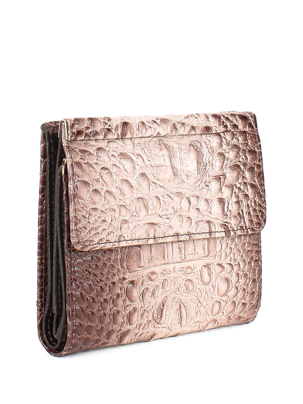 Bandolera de piel italiana Gris, Marrón 105-830