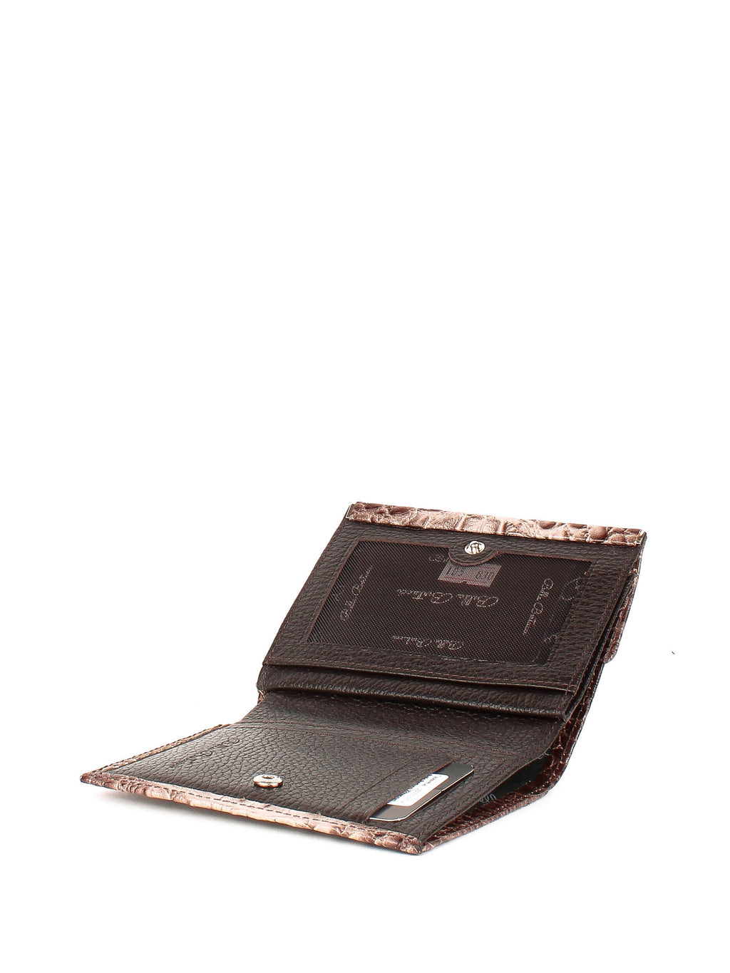 Bandolera de piel italiana Gris, Marrón 105-830