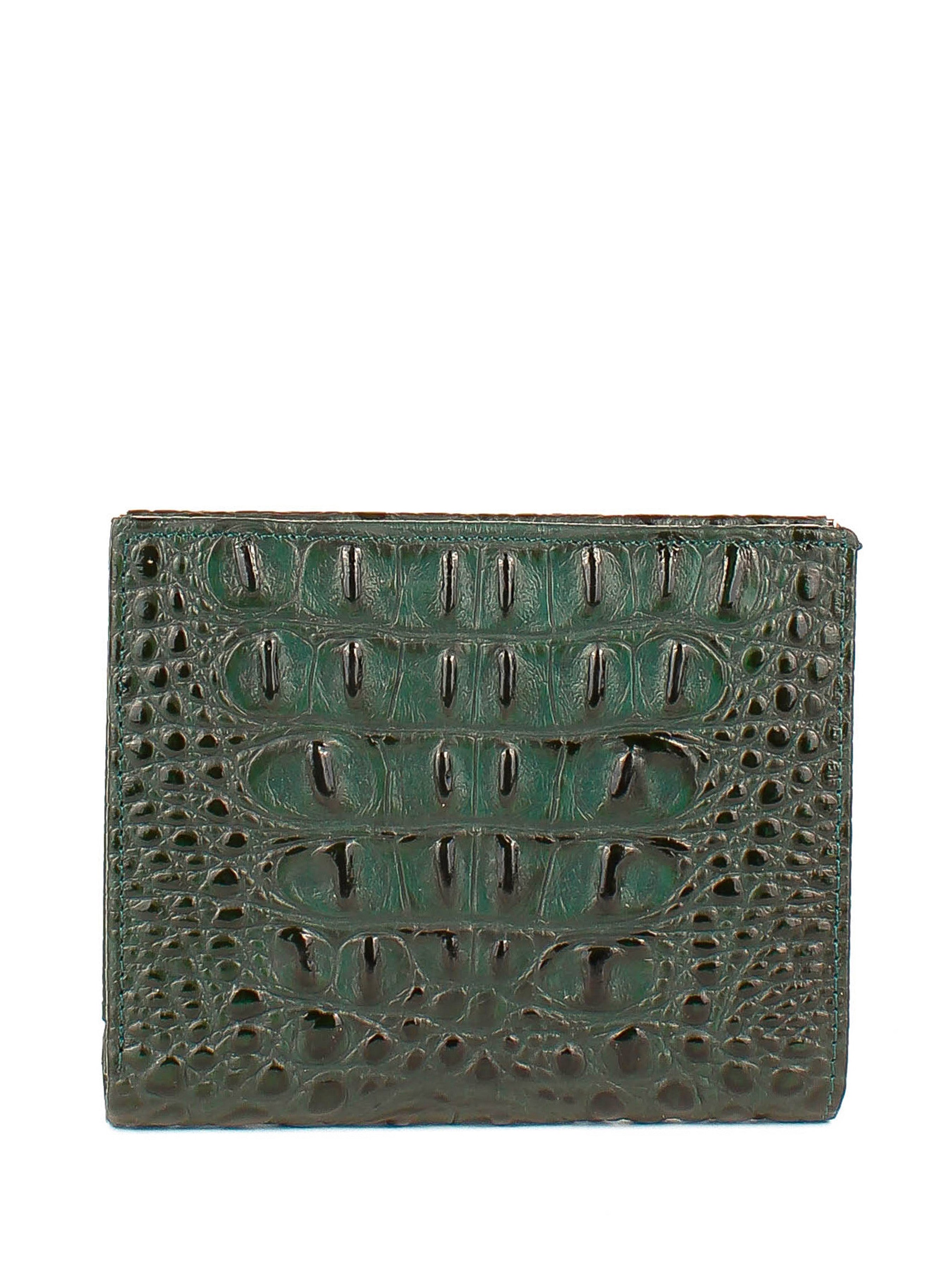 Bandolera de piel italiana Verde 105-908