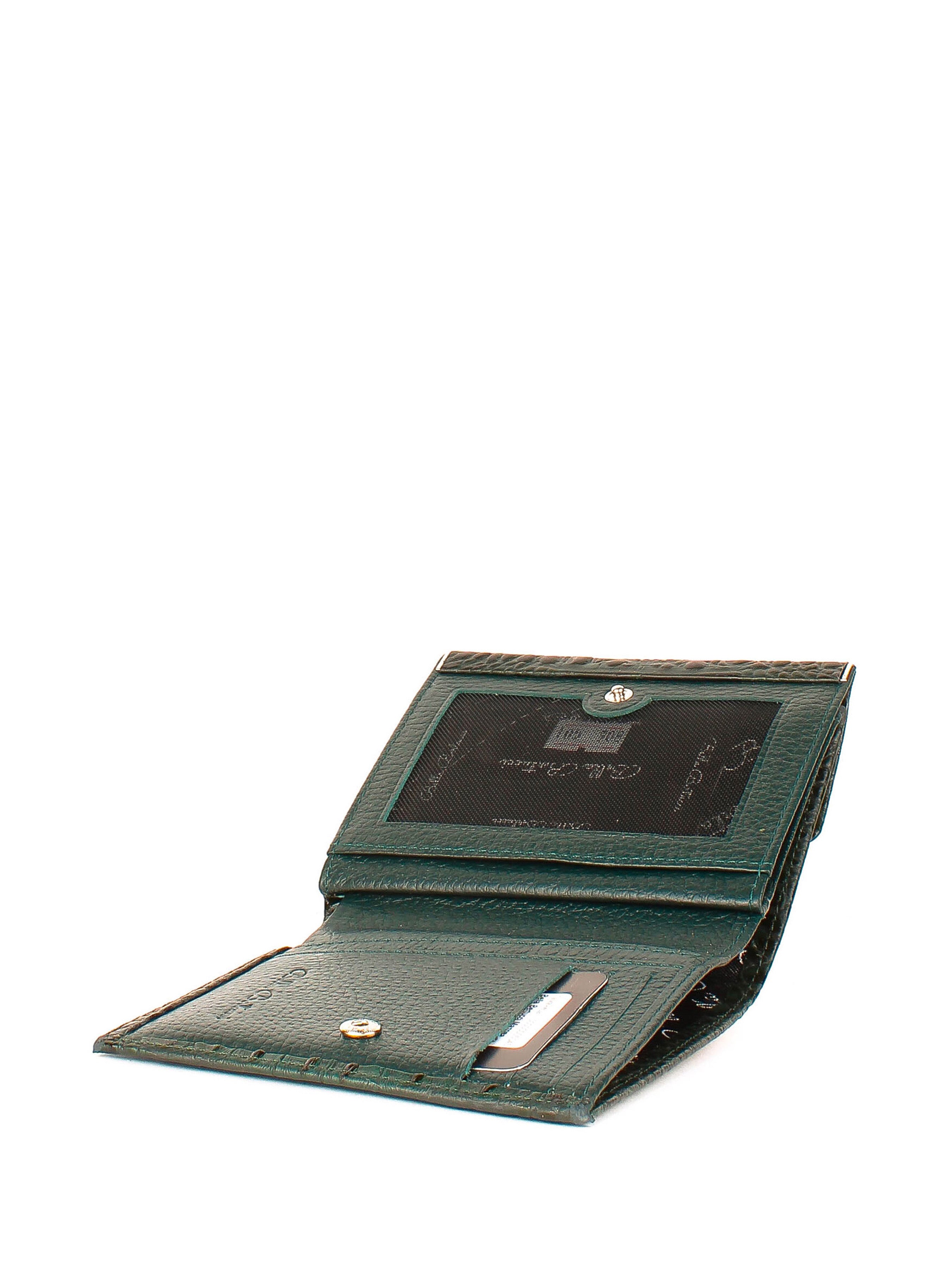 Bandolera de piel italiana Verde 105-908