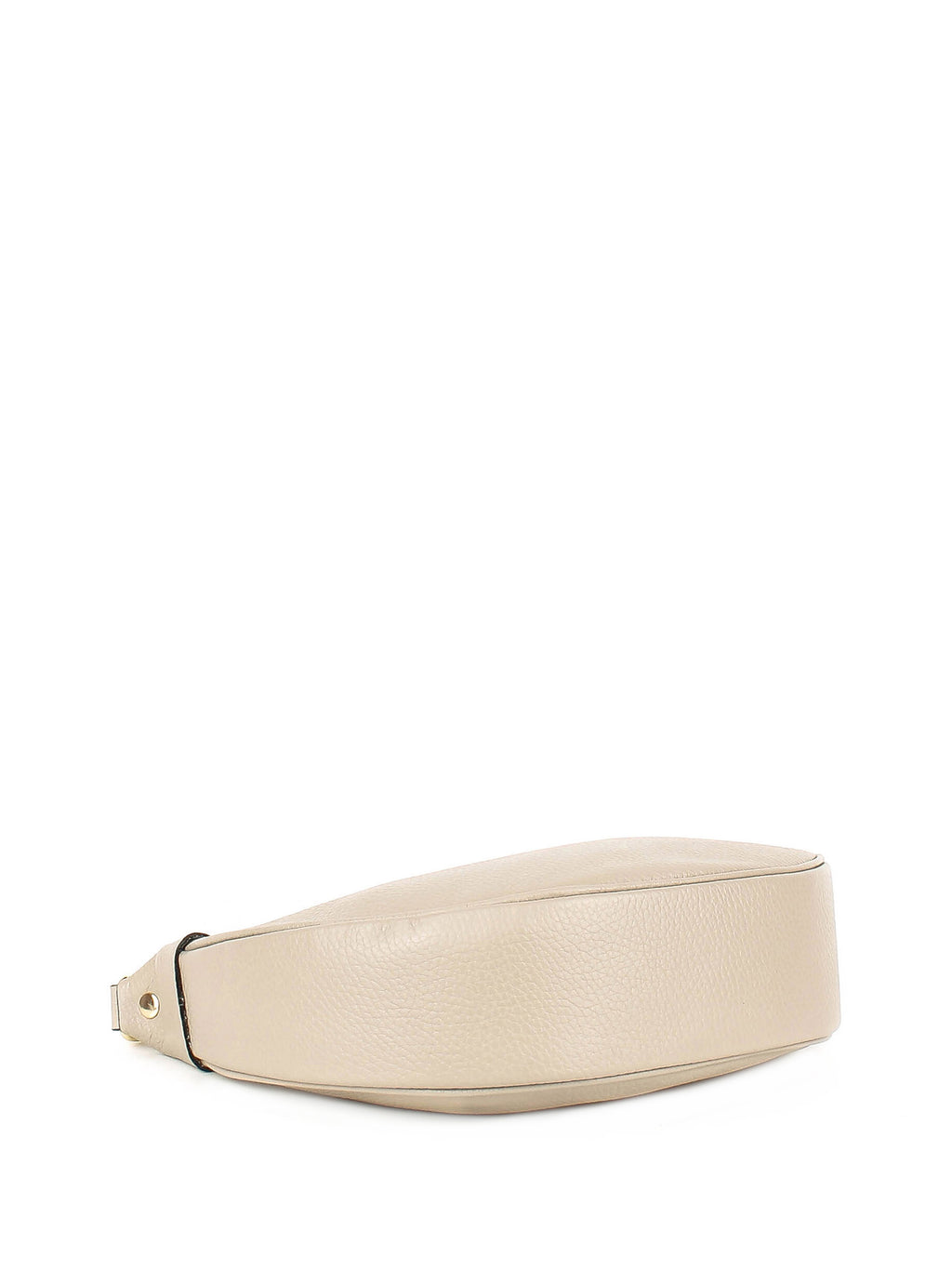 Bolso de hombro de piel italiana Beige 5100-11-32