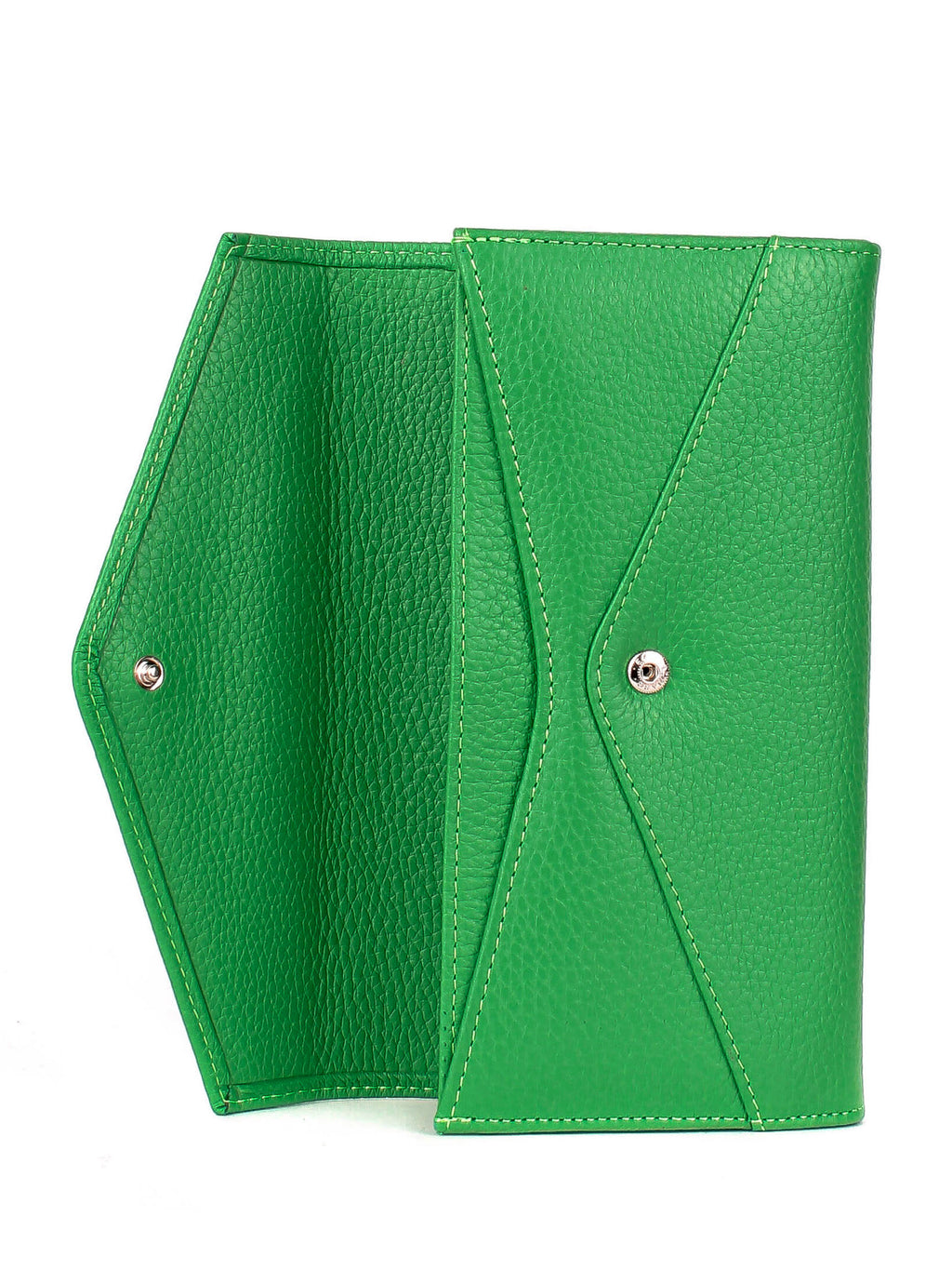 Bandolera de piel italiana Verde 157-651