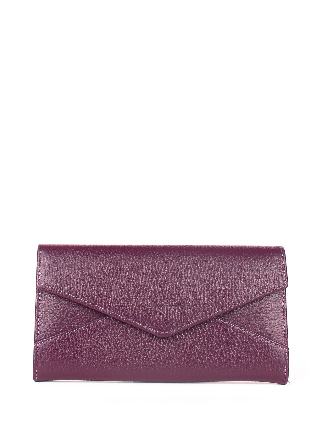 Bandolera de piel italiana Morado 157-413