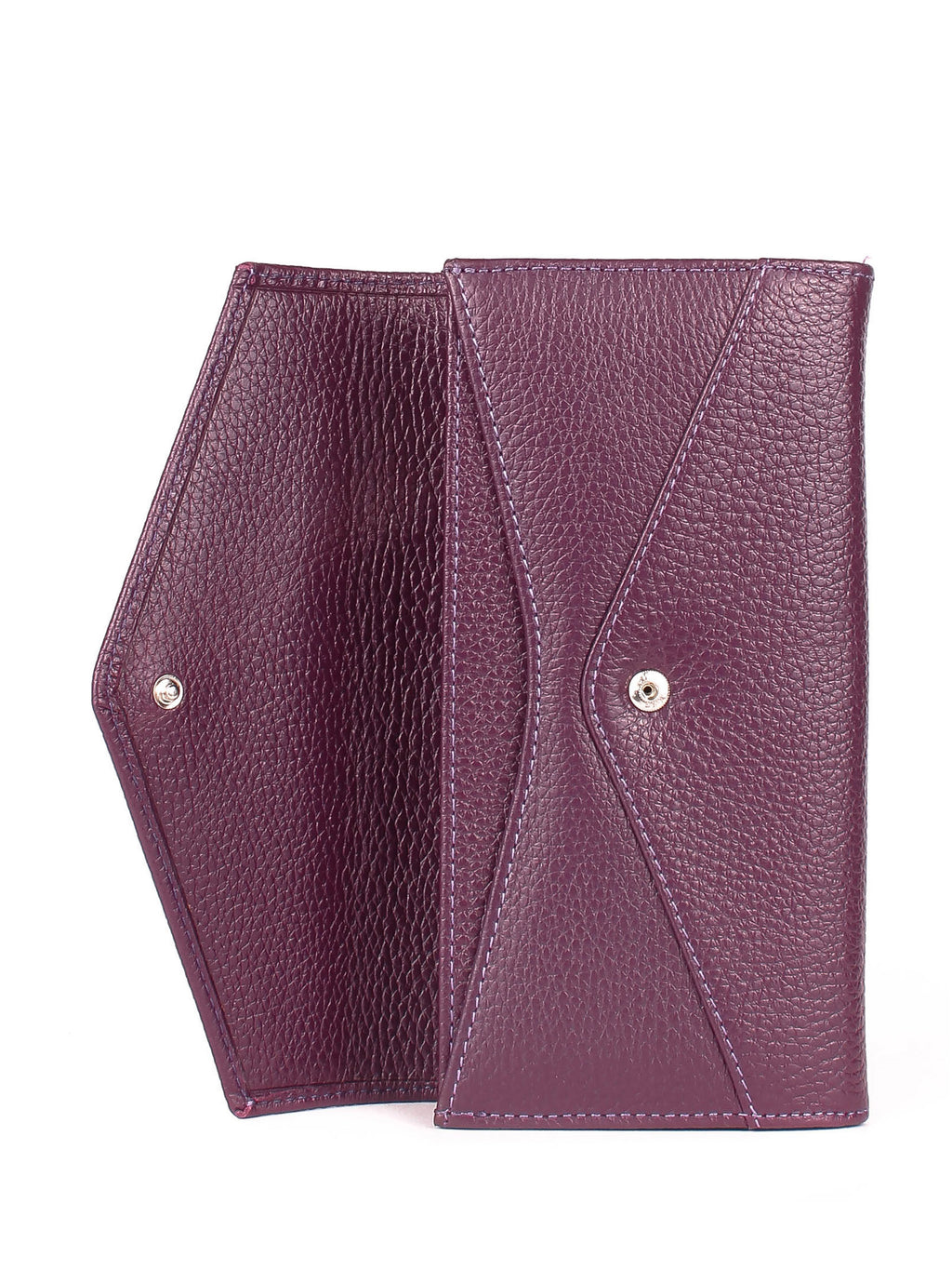 Bandolera de piel italiana Morado 157-413