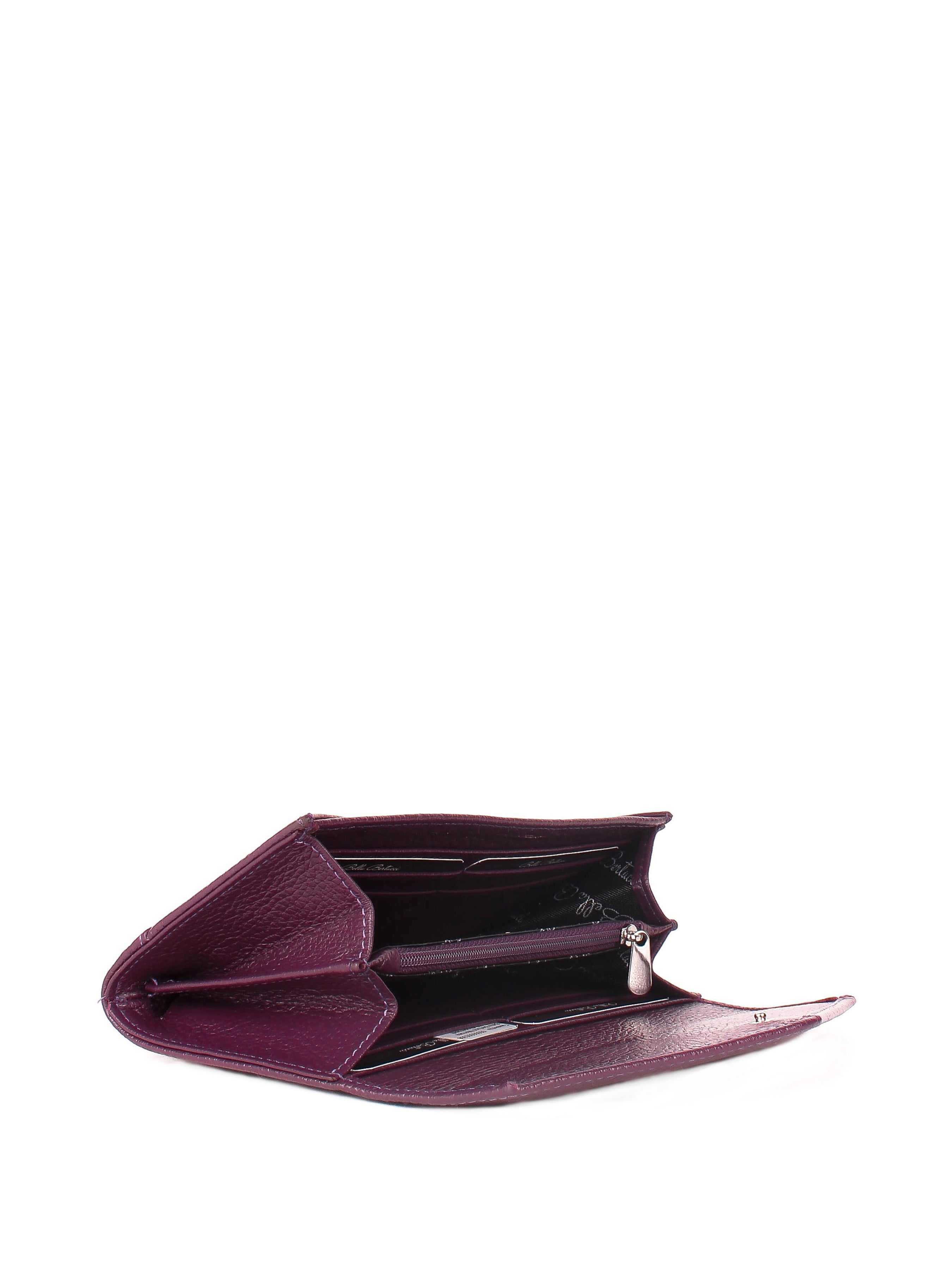 Bandolera de piel italiana Morado 157-413