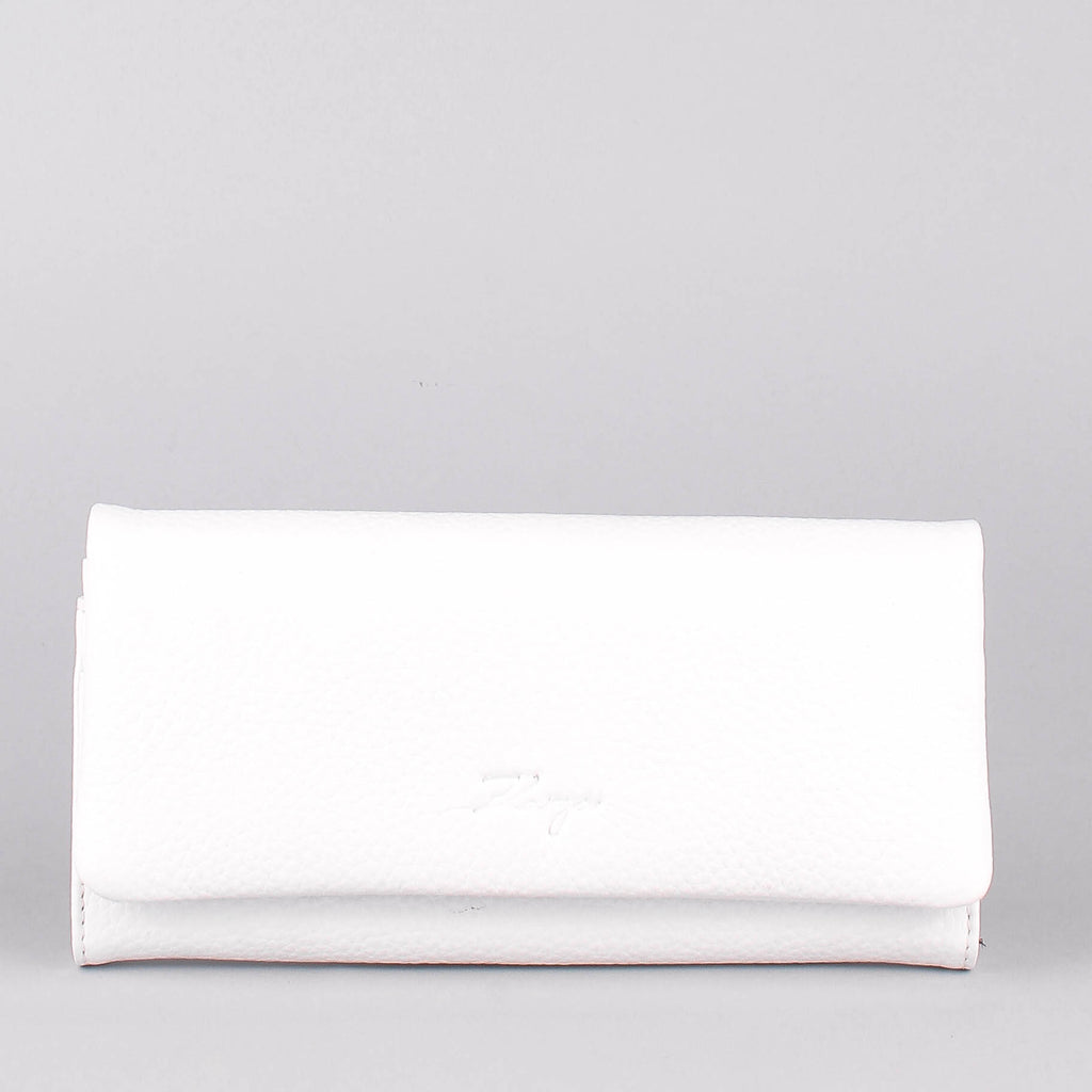 Cartera de piel italiana Blanco 1159-09