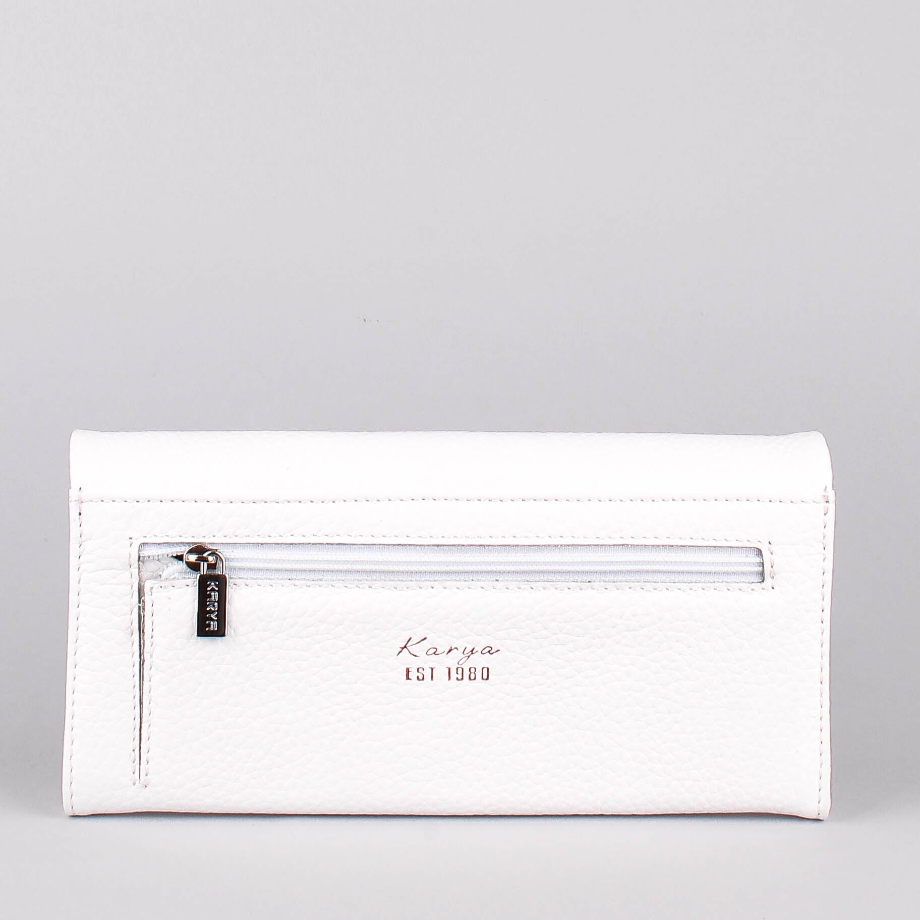 Cartera de piel italiana Blanco 1159-09