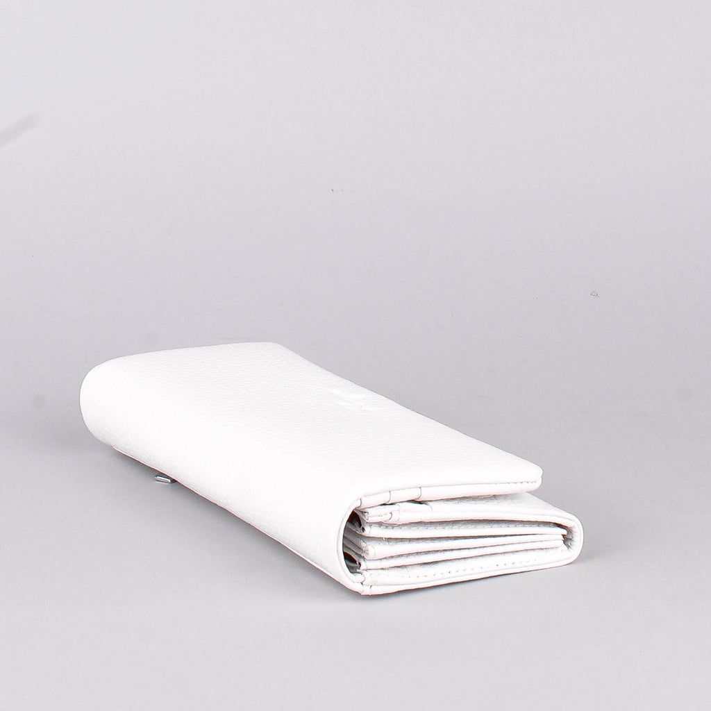 Cartera de piel italiana Blanco 1159-09