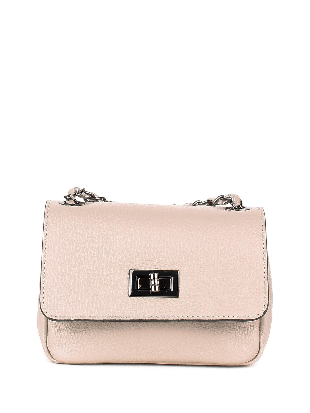 Bandolera de piel italiana Beige 8895-11-32